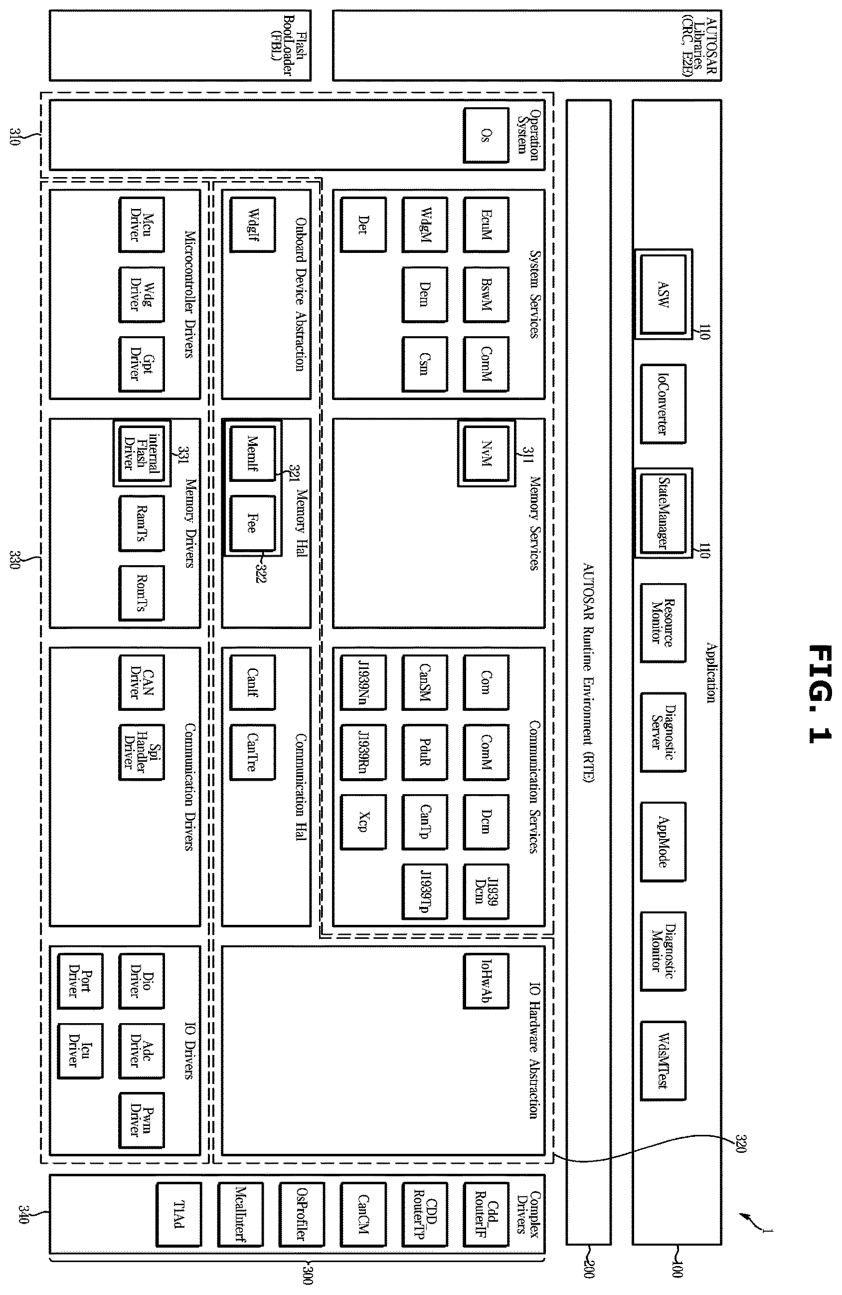 Patent US12147703 Figure 1 – Vehicle