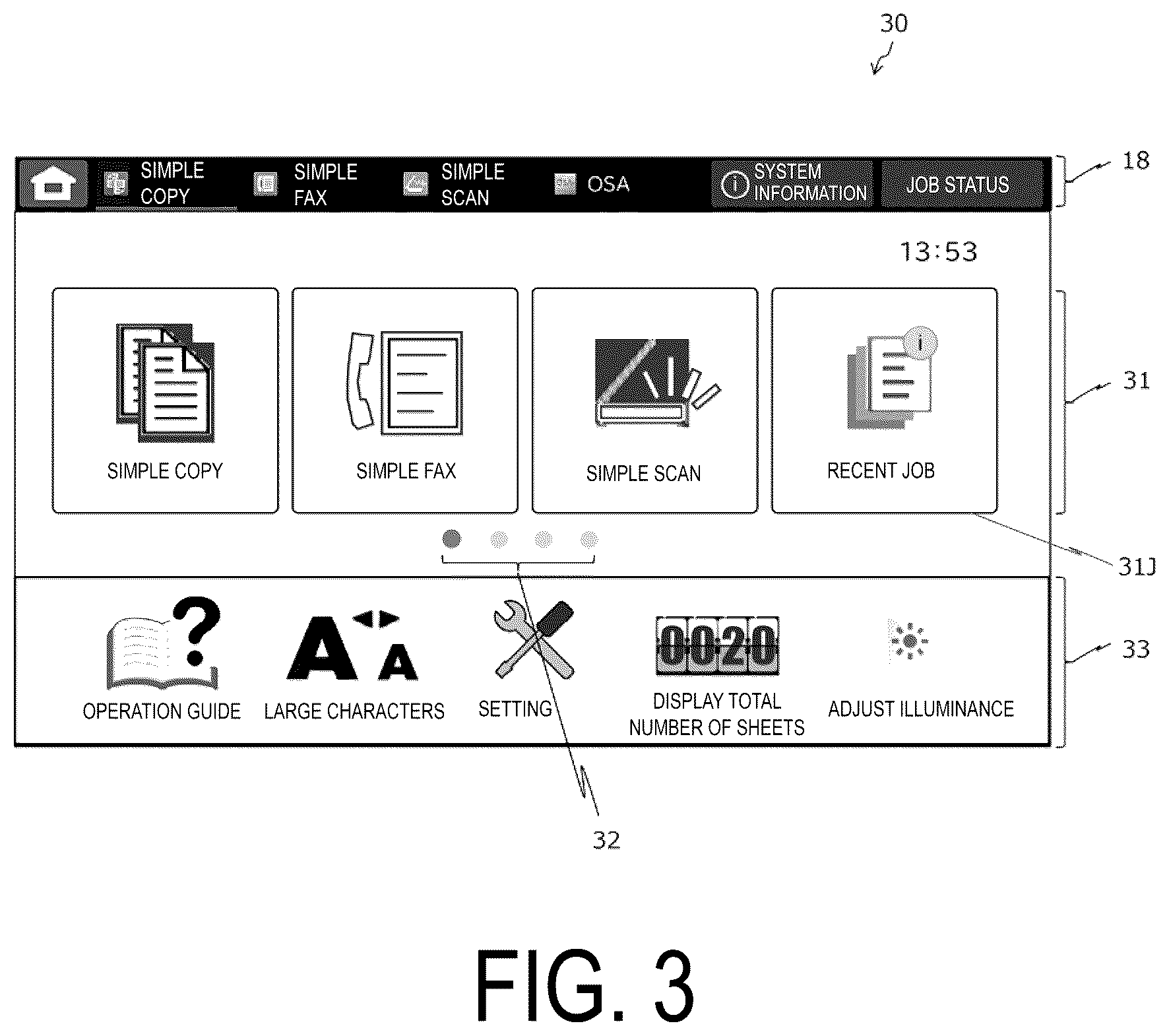 Patent US12147722 Figure 3 – Image processing apparatus and method for bringing up job history