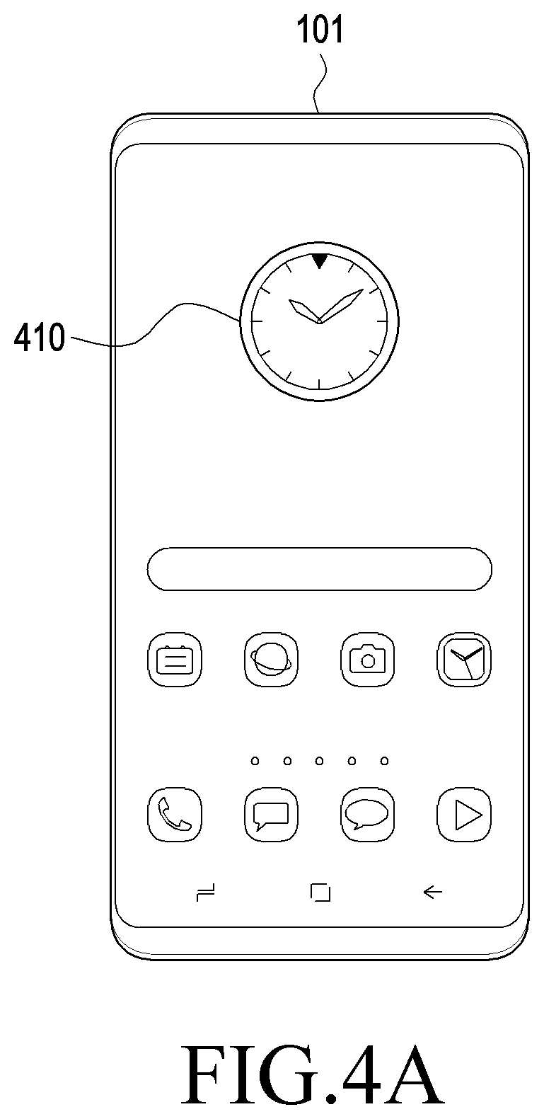 Patent US12147726 Figure 4 – Electronic device displaying widget and method for controlling the same