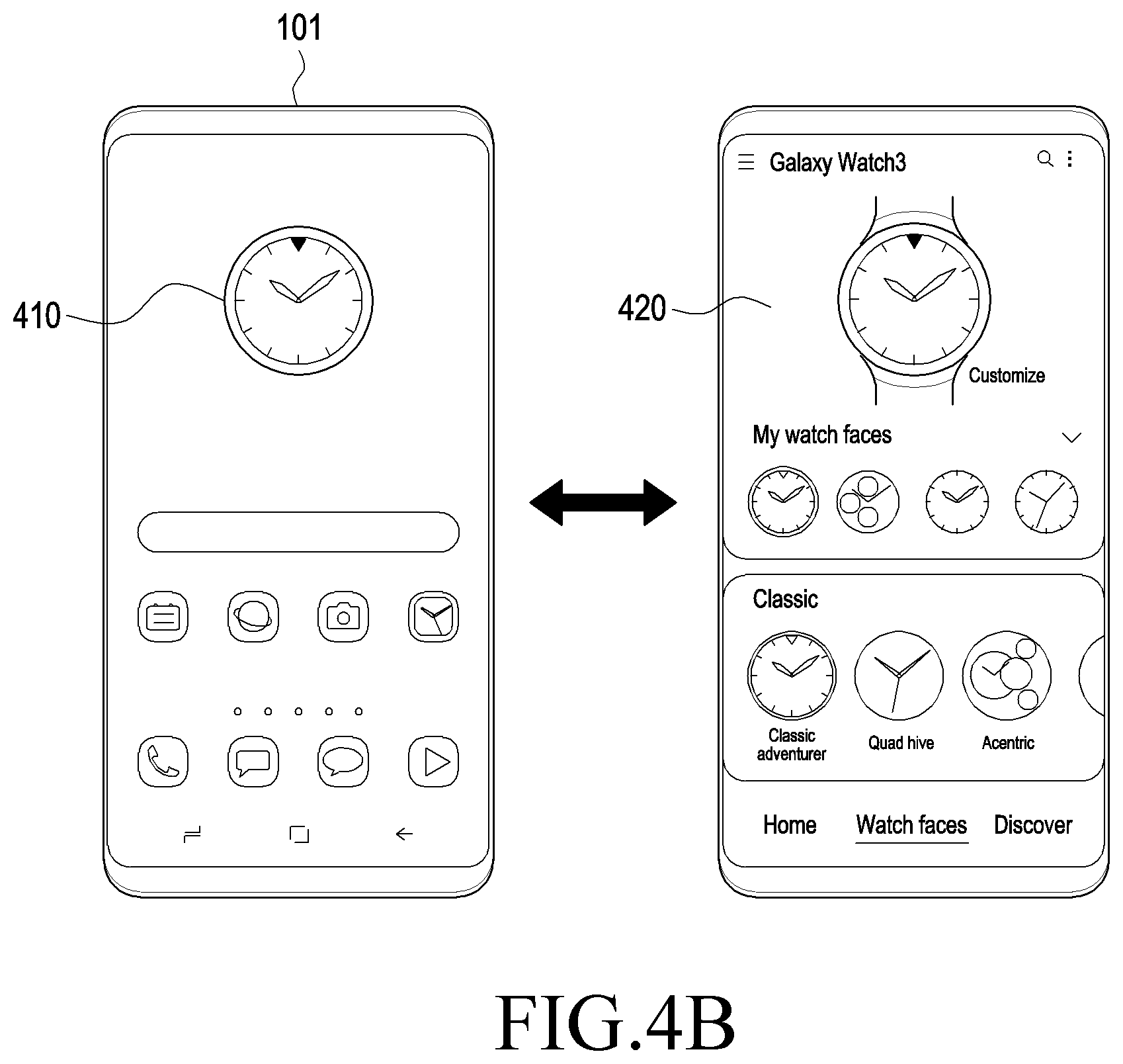 Patent US12147726 Figure 5 – Electronic device displaying widget and method for controlling the same