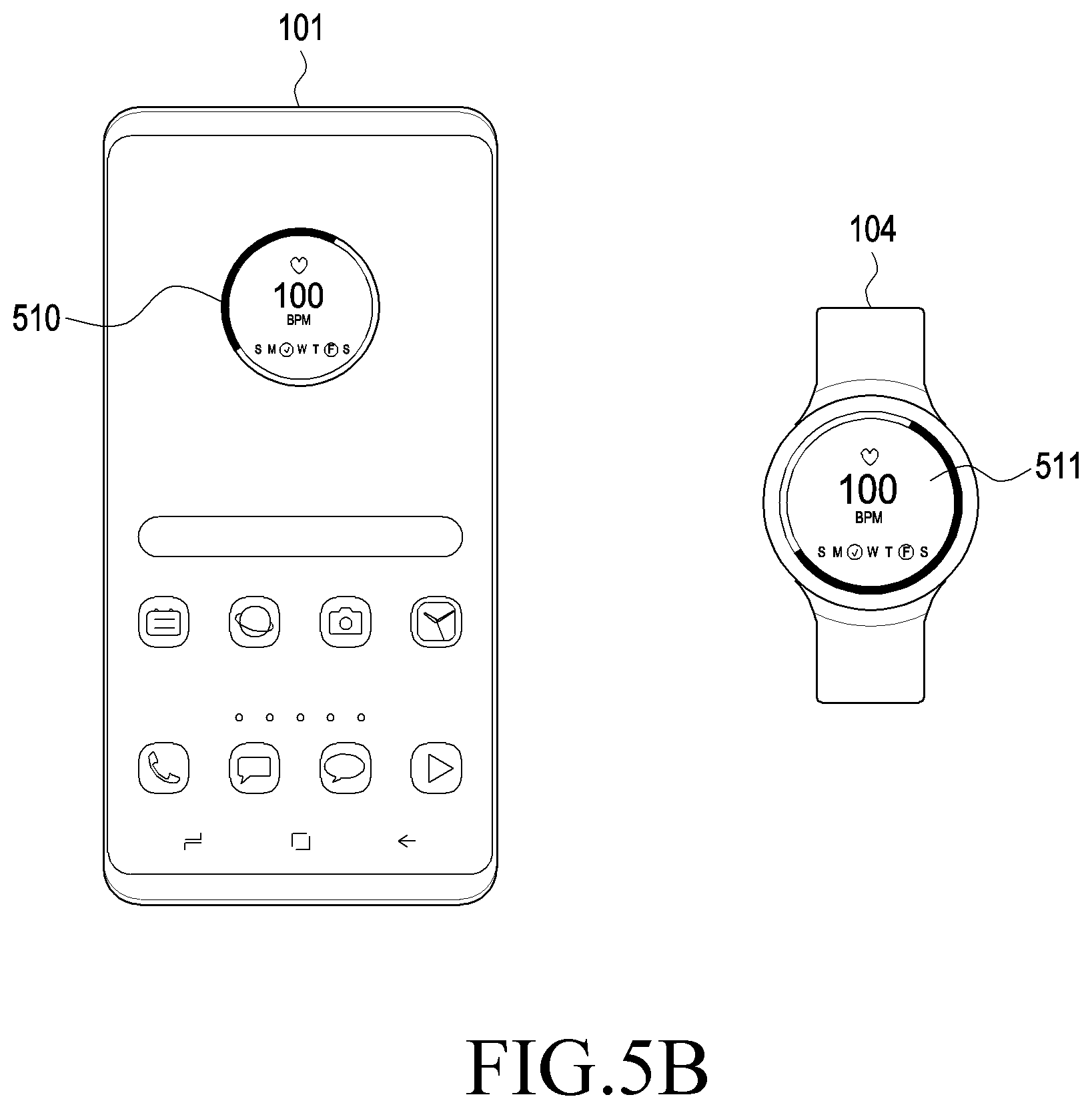 Patent US12147726 Figure 7 – Electronic device displaying widget and method for controlling the same