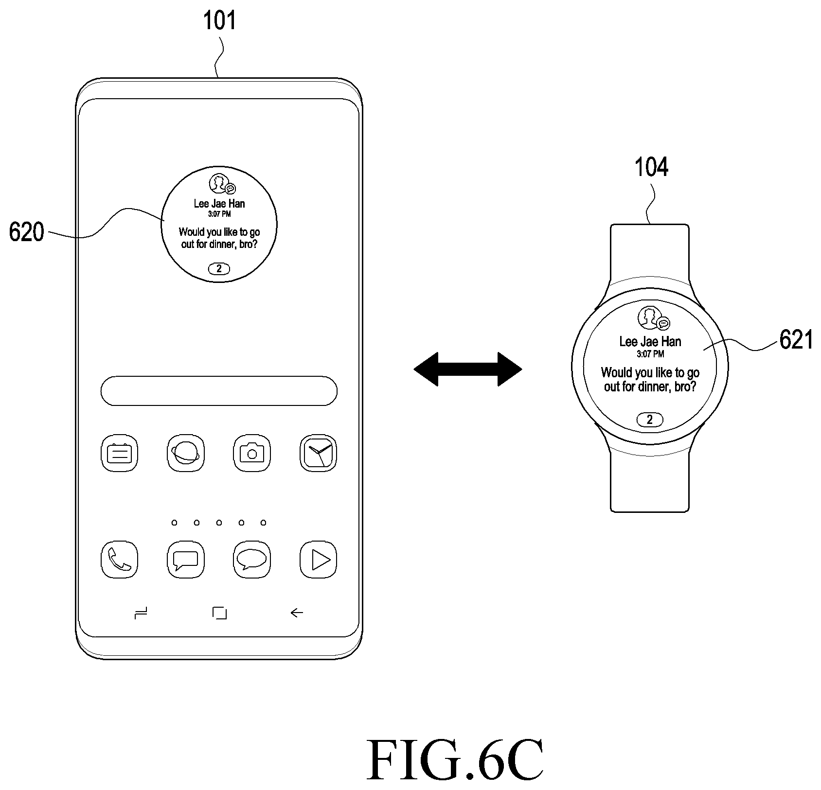 Patent US12147726 Figure 10 – Electronic device displaying widget and method for controlling the same