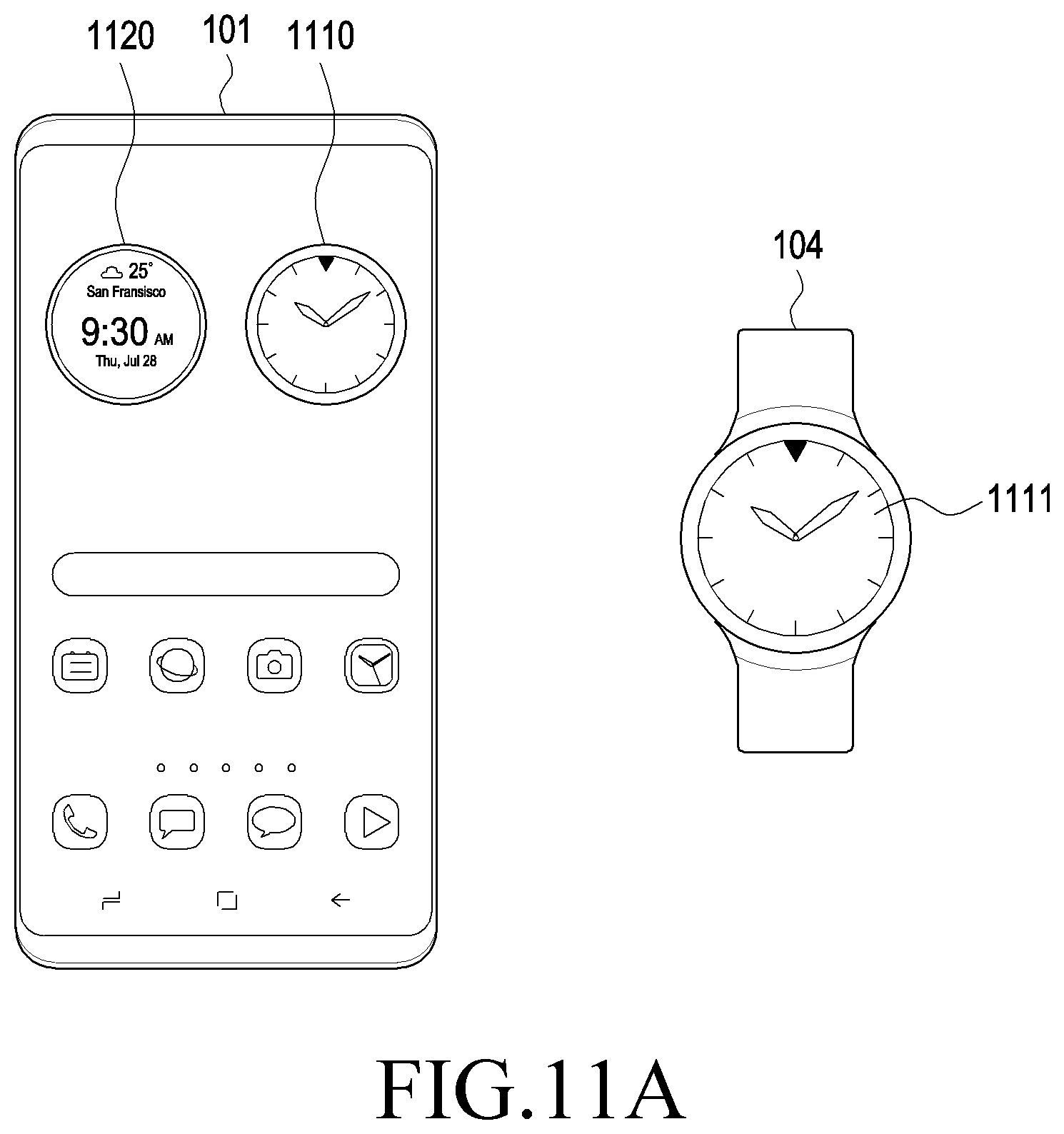 Patent US12147726 Figure 18 – Electronic device displaying widget and method for controlling the same