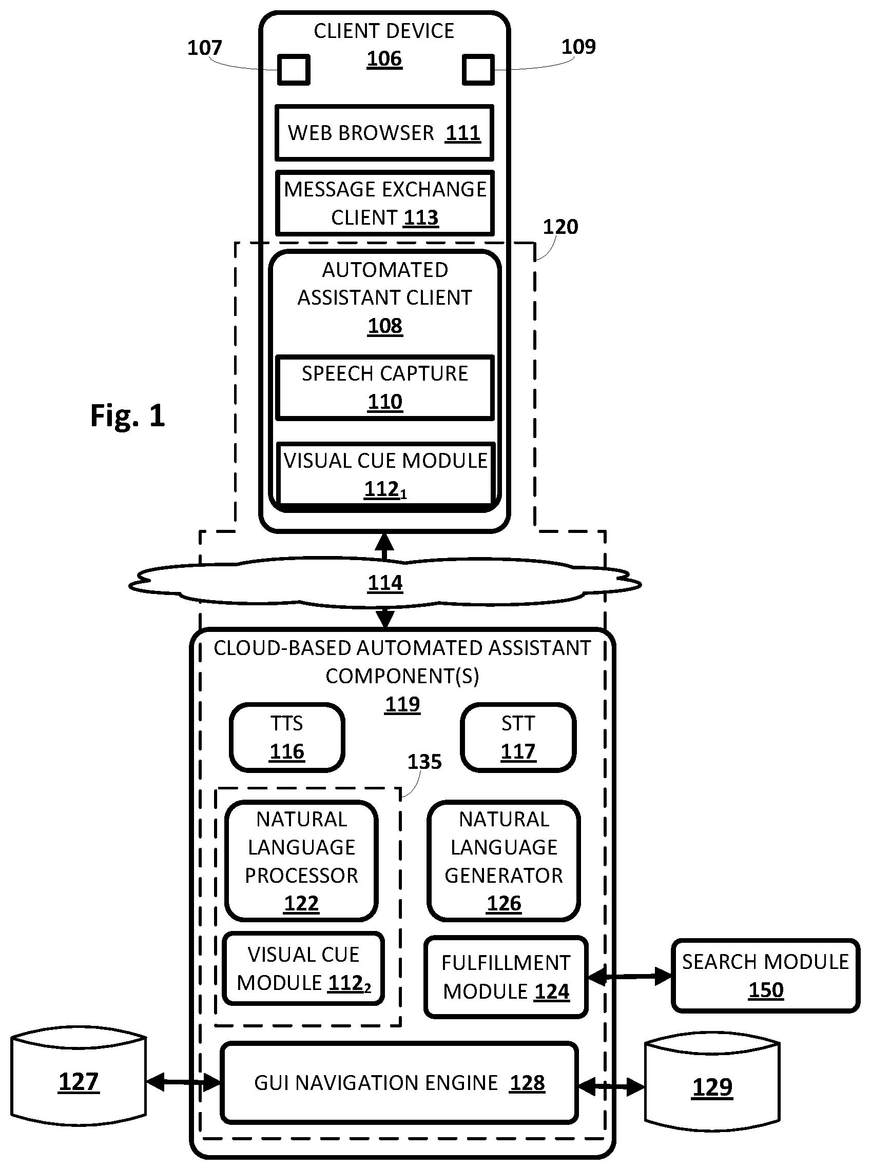 Patent US12147732 Figure 1 – Analyzing graphical user interfaces to facilitate automatic interaction