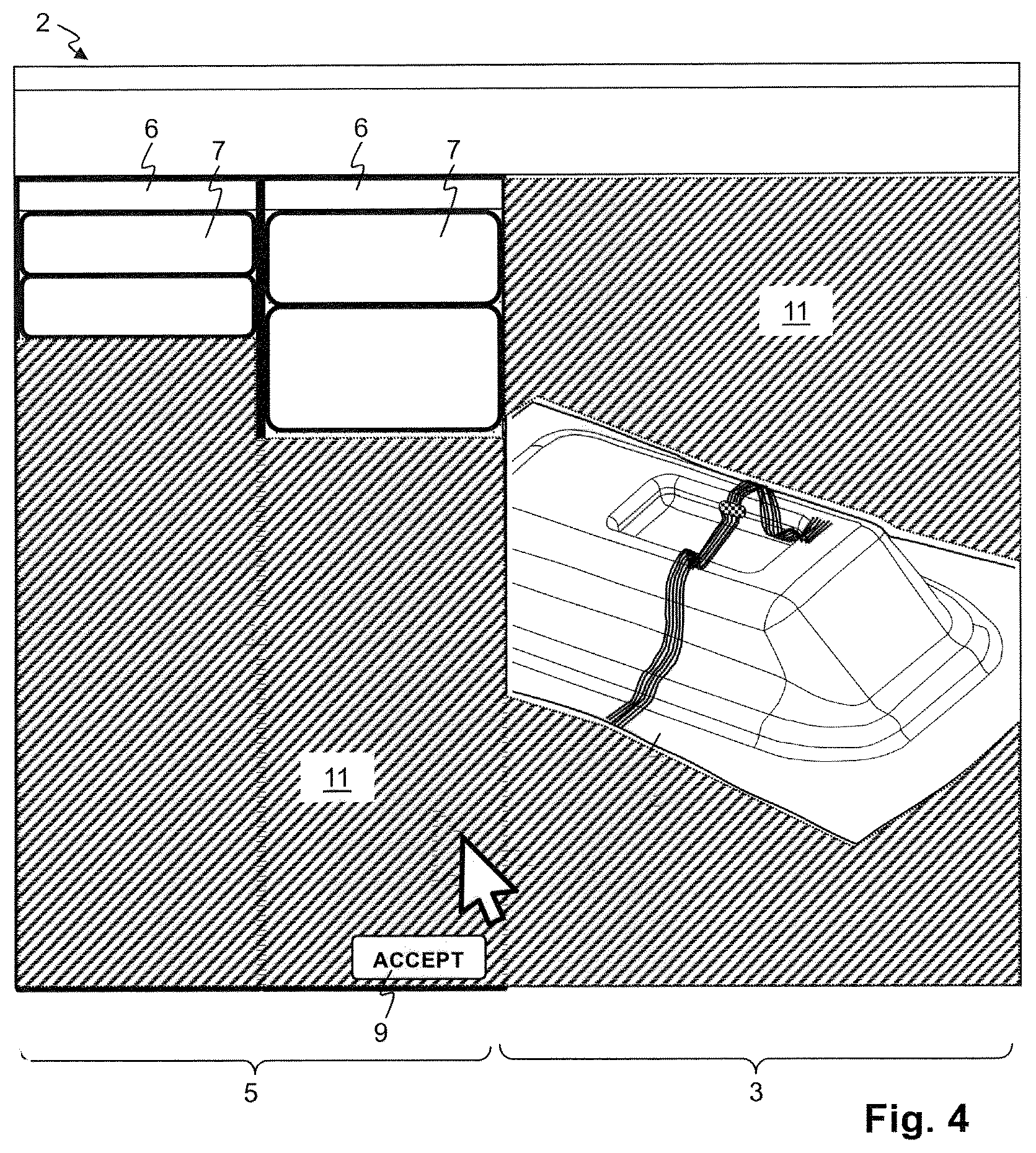 Patent US12147735 Figure 3 – Method for pointer-based user interaction in a CAE/CAD system