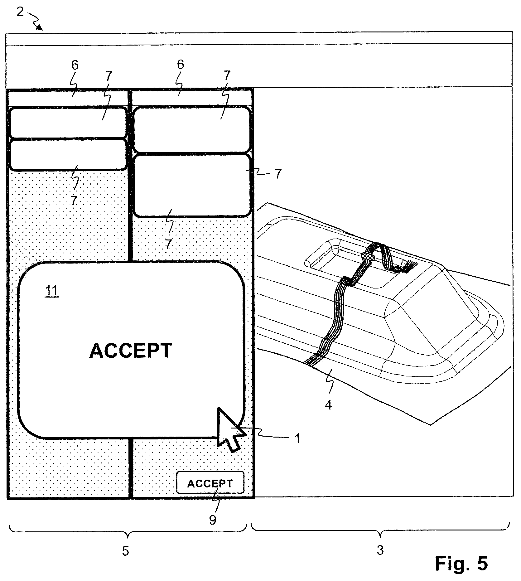 Patent US12147735 Figure 4 – Method for pointer-based user interaction in a CAE/CAD system
