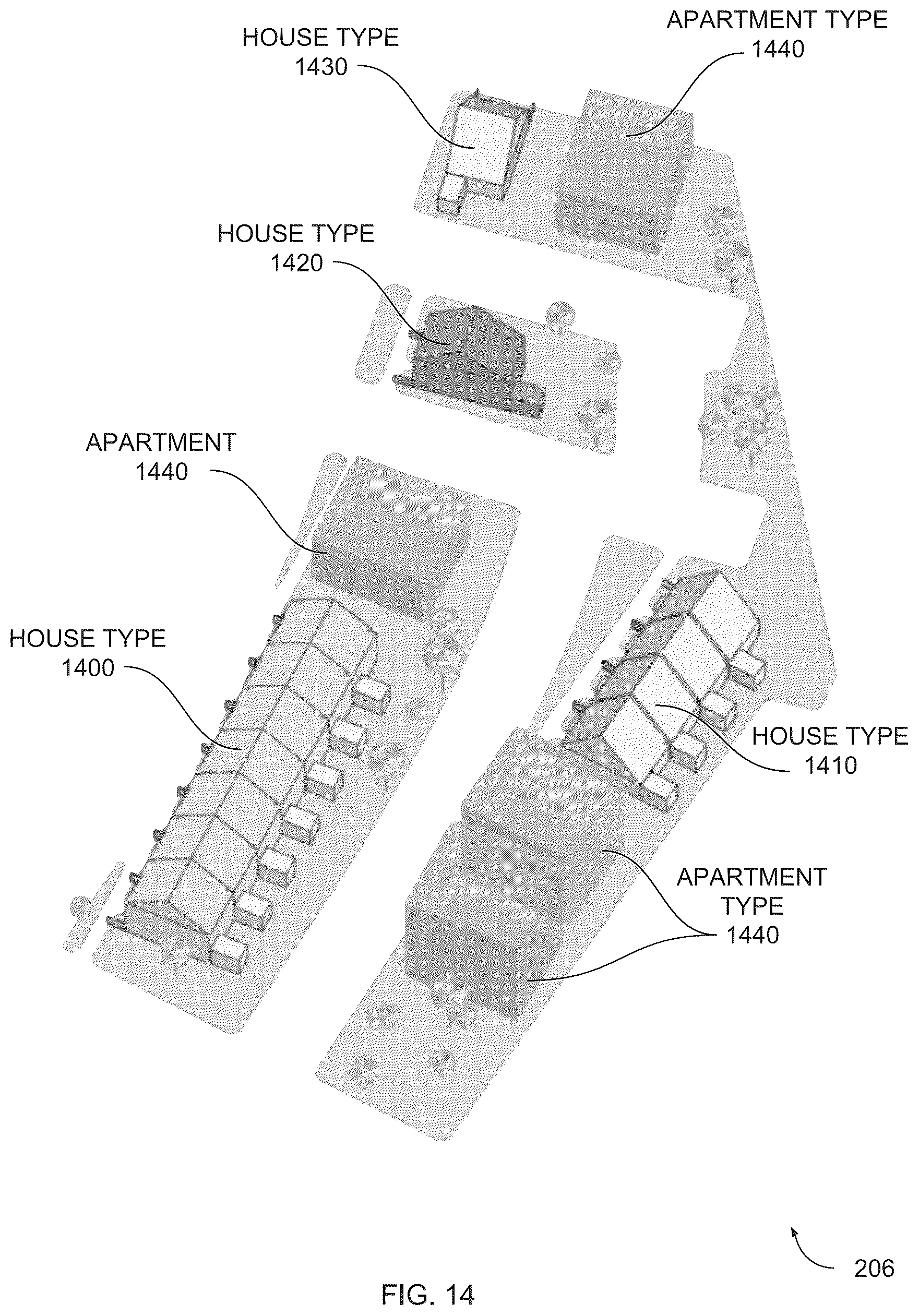 Patent US12147737 Figure 14 – Generative design pipeline for urban and neighborhood planning