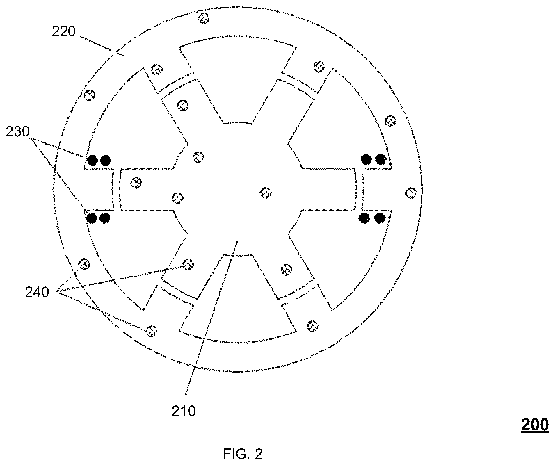 Patent US12147744 Figure 2 – Virtual current representation of magnetic fields for electric motor design