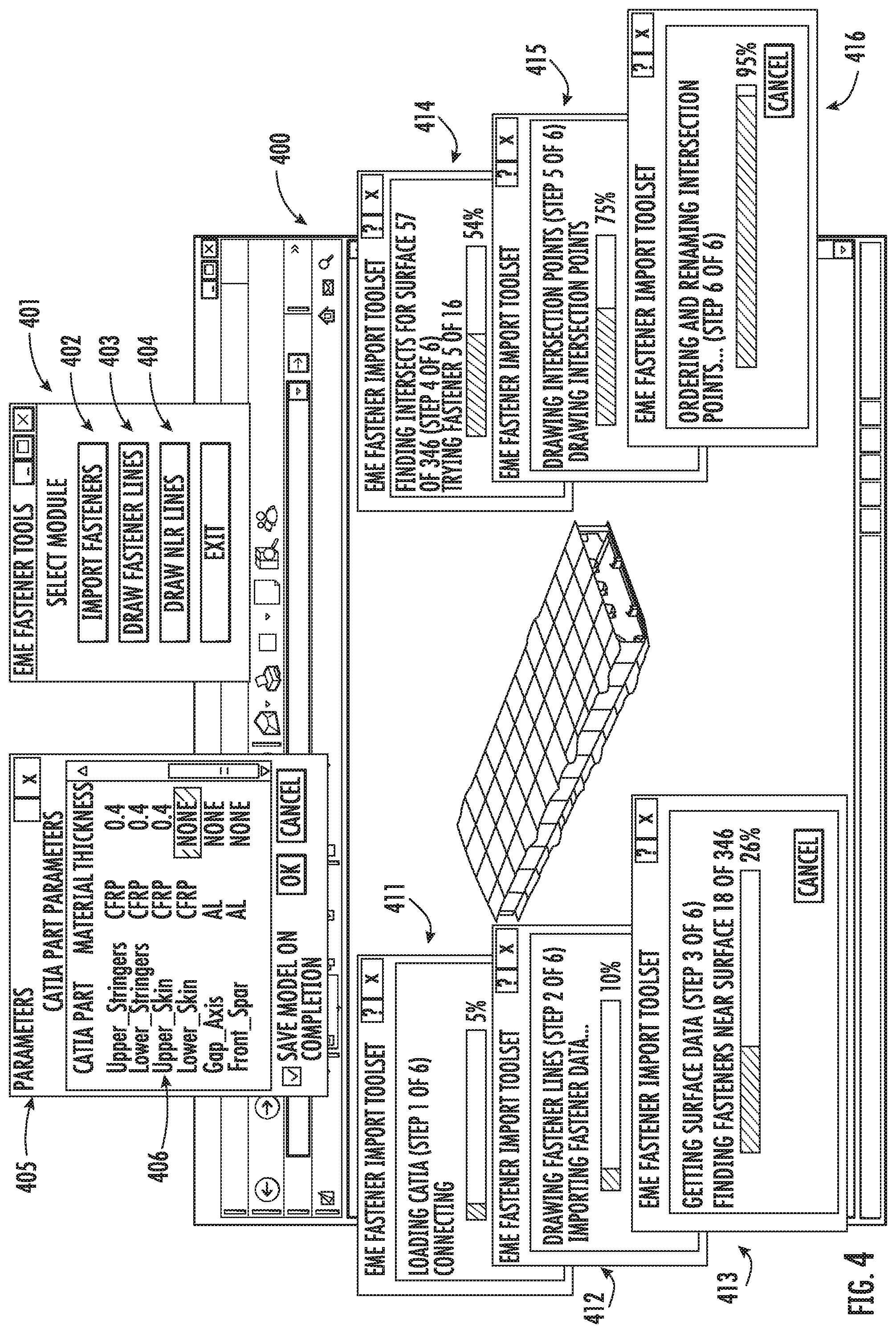 Patent US12147745 Figure 4 – Engineering analysis of a structural product