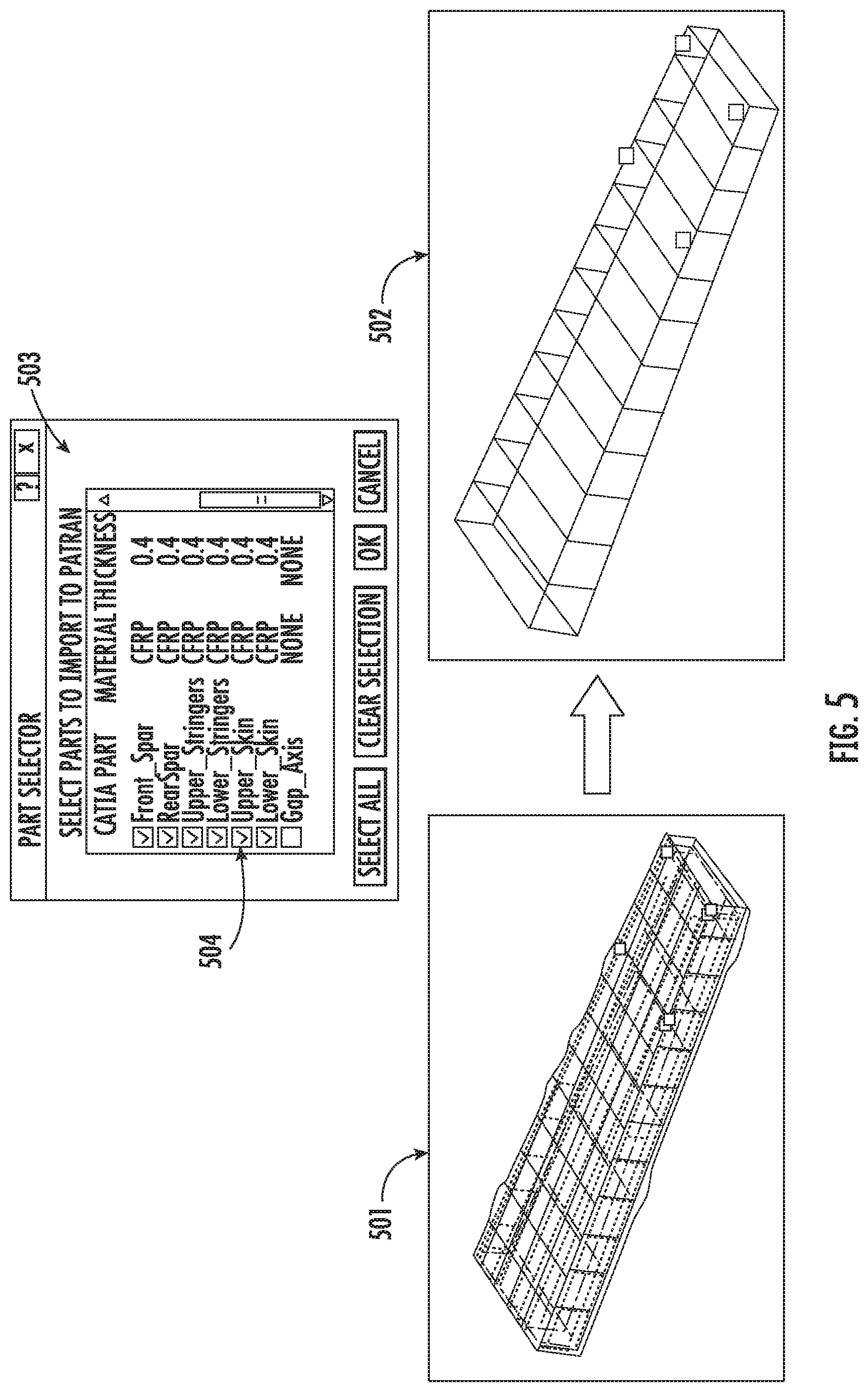 Patent US12147745 Figure 5 – Engineering analysis of a structural product