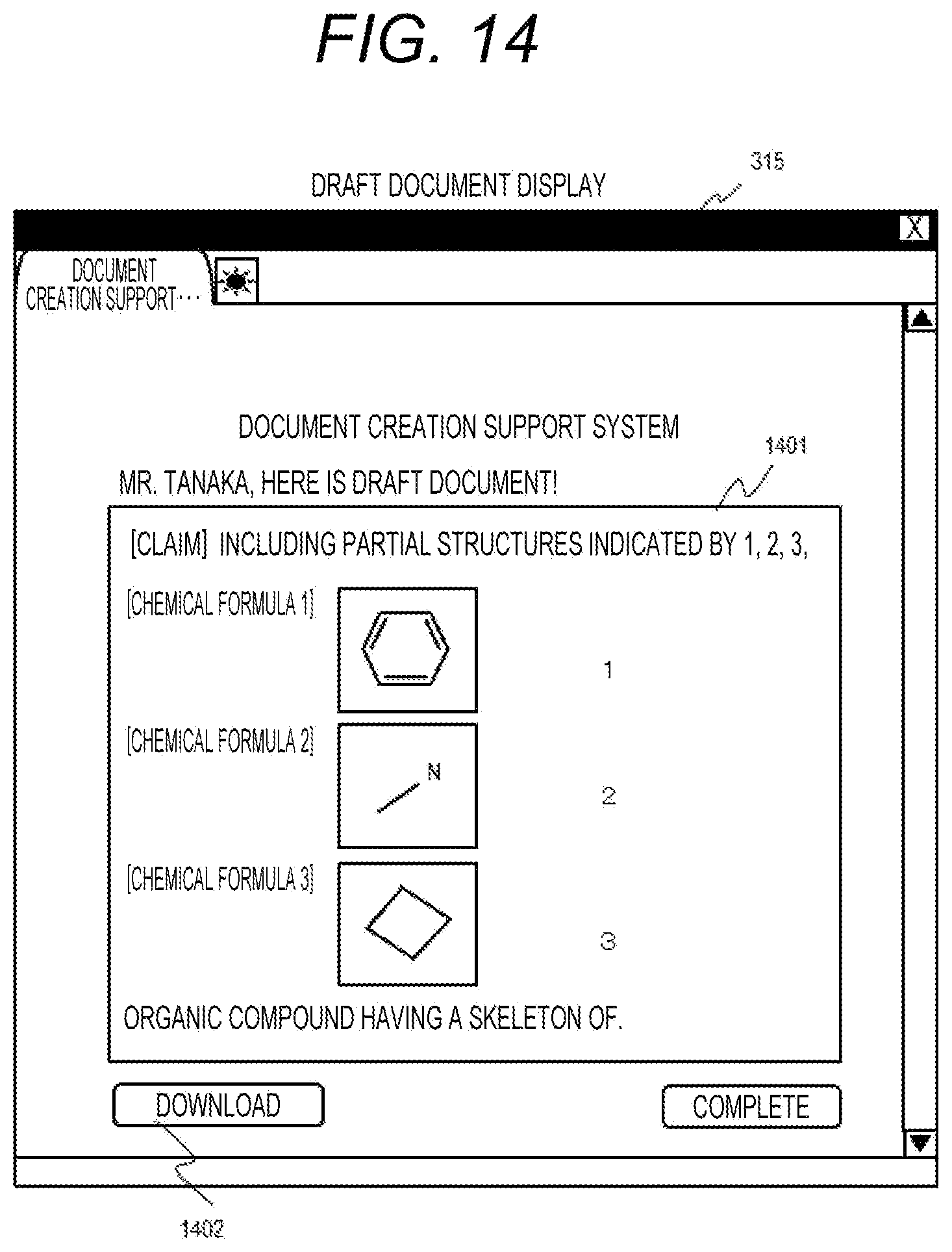 Patent US12147756 Figure 8 – Apparatus for generating draft document and method therefor