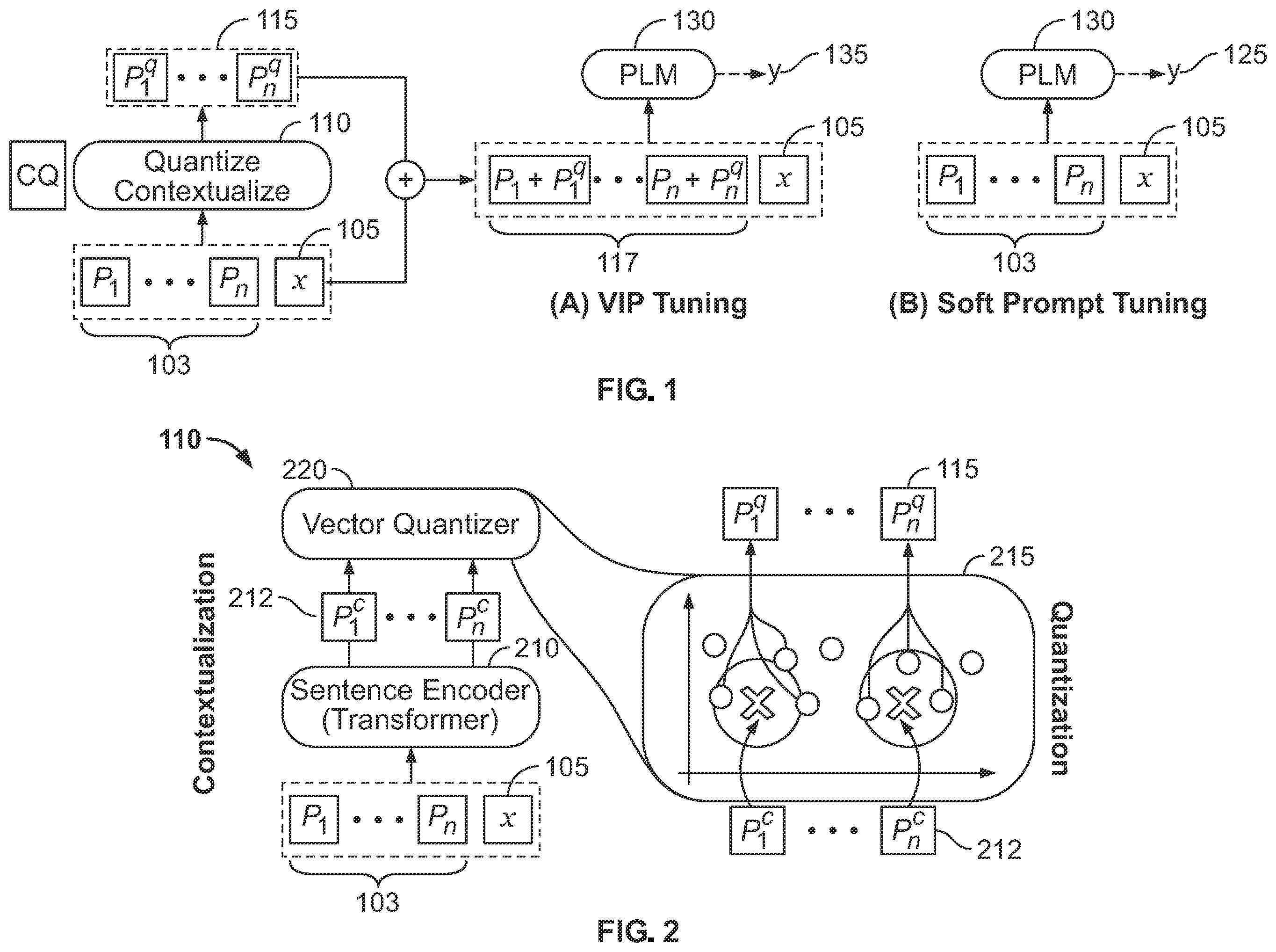 Patent US12147765 Figure 1 – Systems and methods for contextualized and quantized soft prompts for natural language understanding