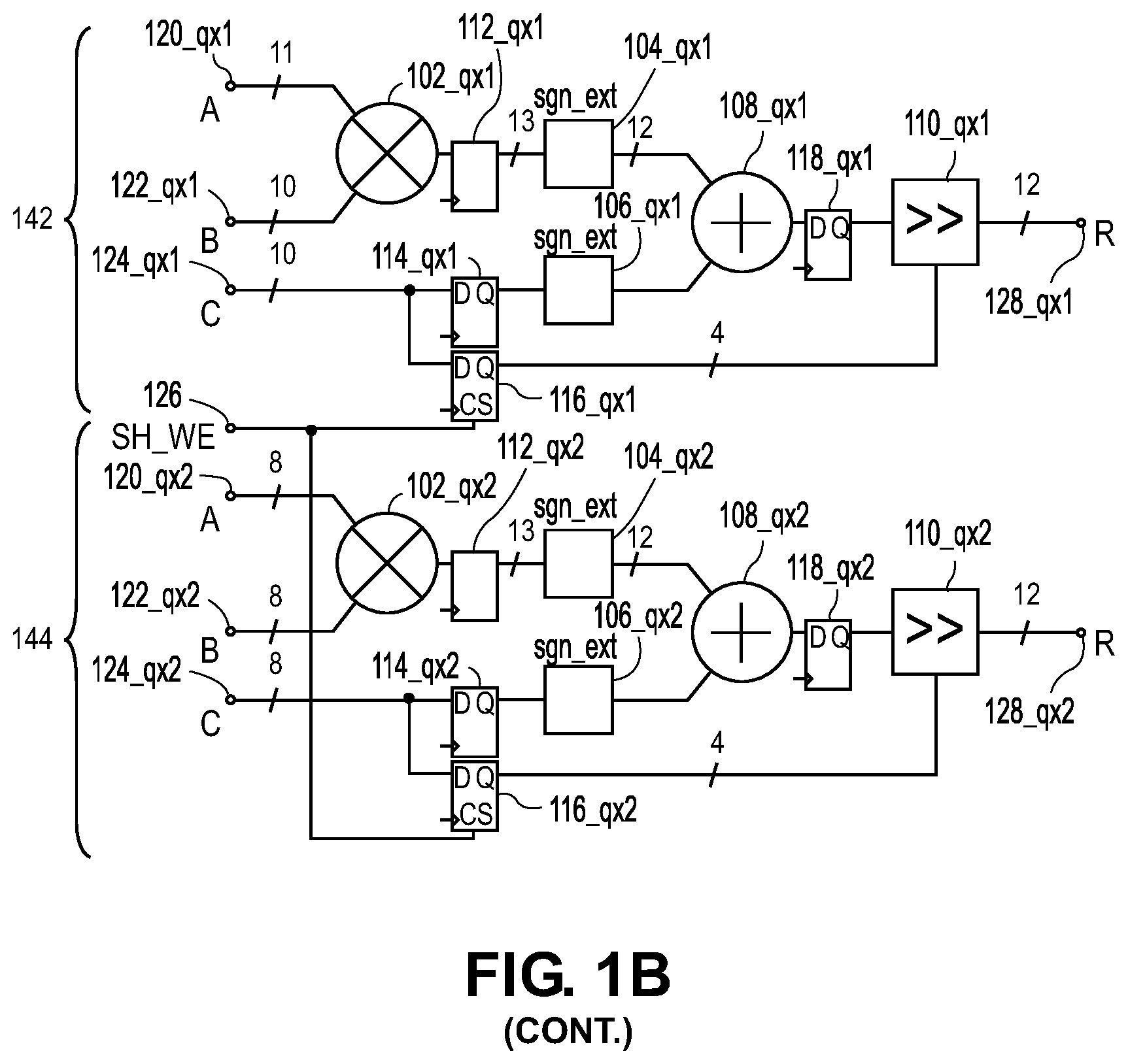 Patent US12147782 Figure 3 – Peripheral tooldual/quad-fracturable digital signal processing block for programmable gate architectures