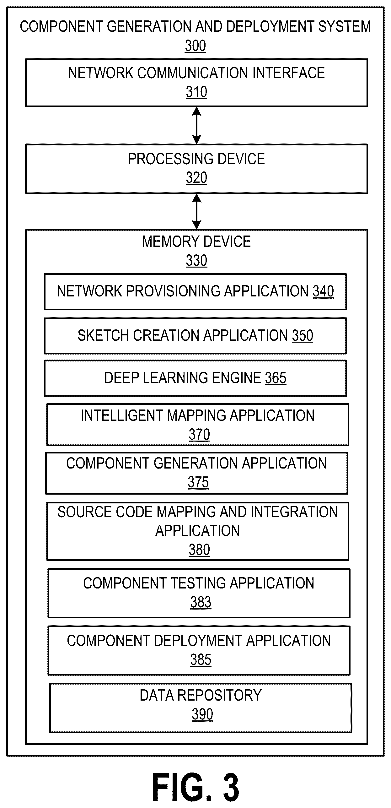 Patent US12147790 Figure 3 – System and method for automatically generating and deploying graphical user interface components based on real-time sketches