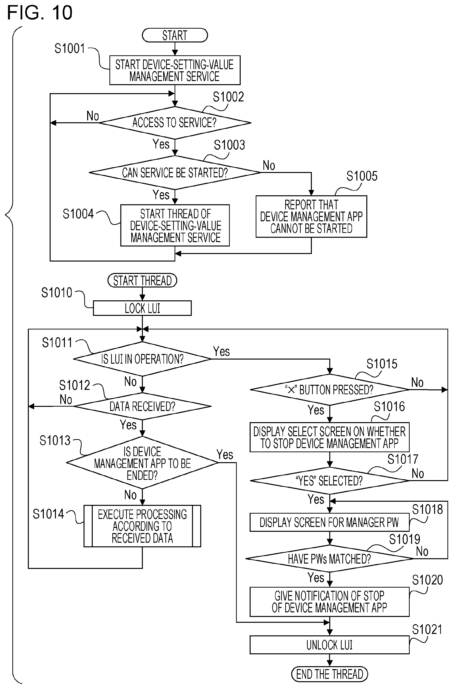 Patent US12147830 Figure 11 – System including device and information processing apparatus in which application capable of changing setting of the device operates