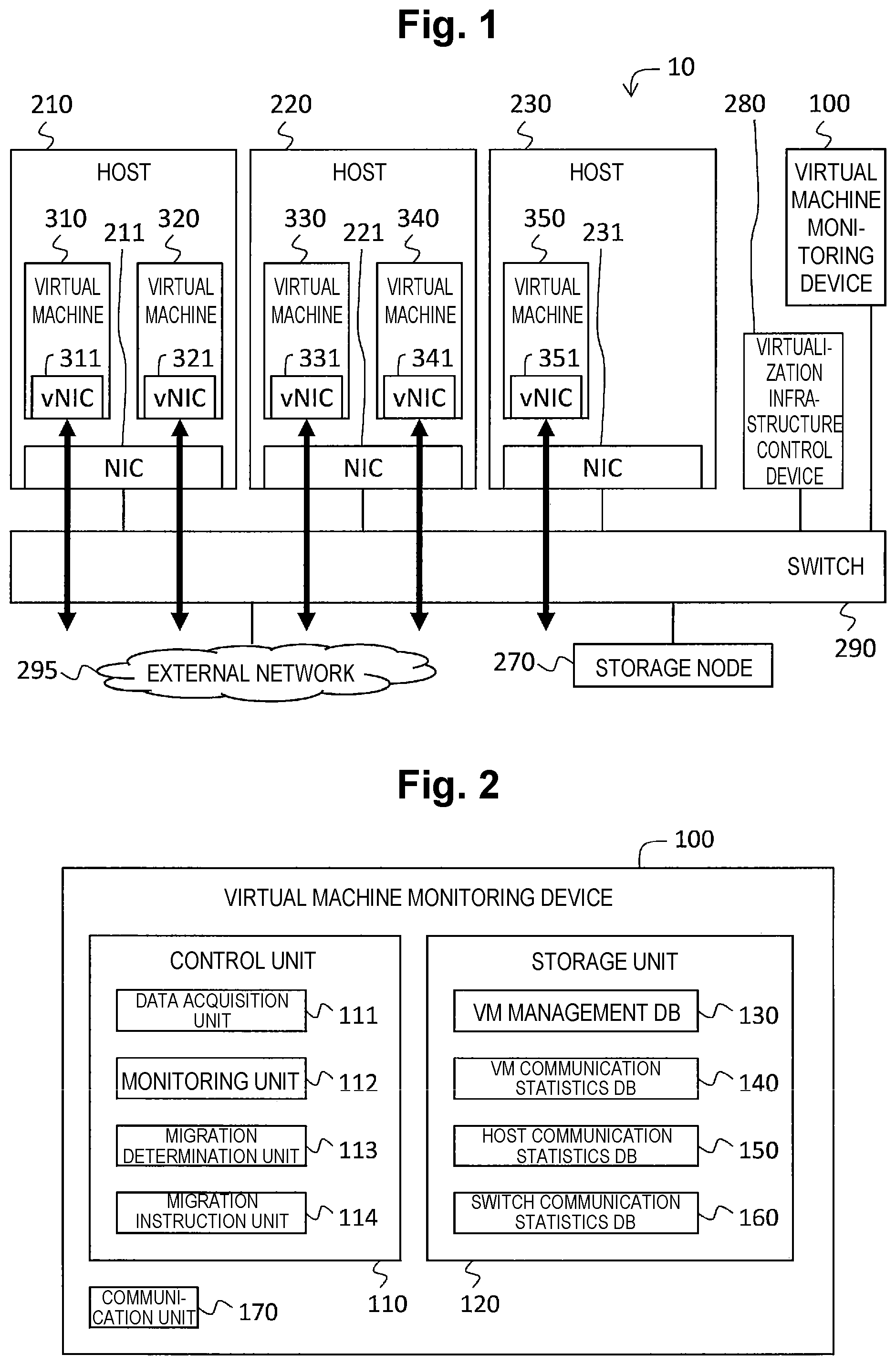 Patent US12147845 Figure 1 – Virtual machine migration based on network usage