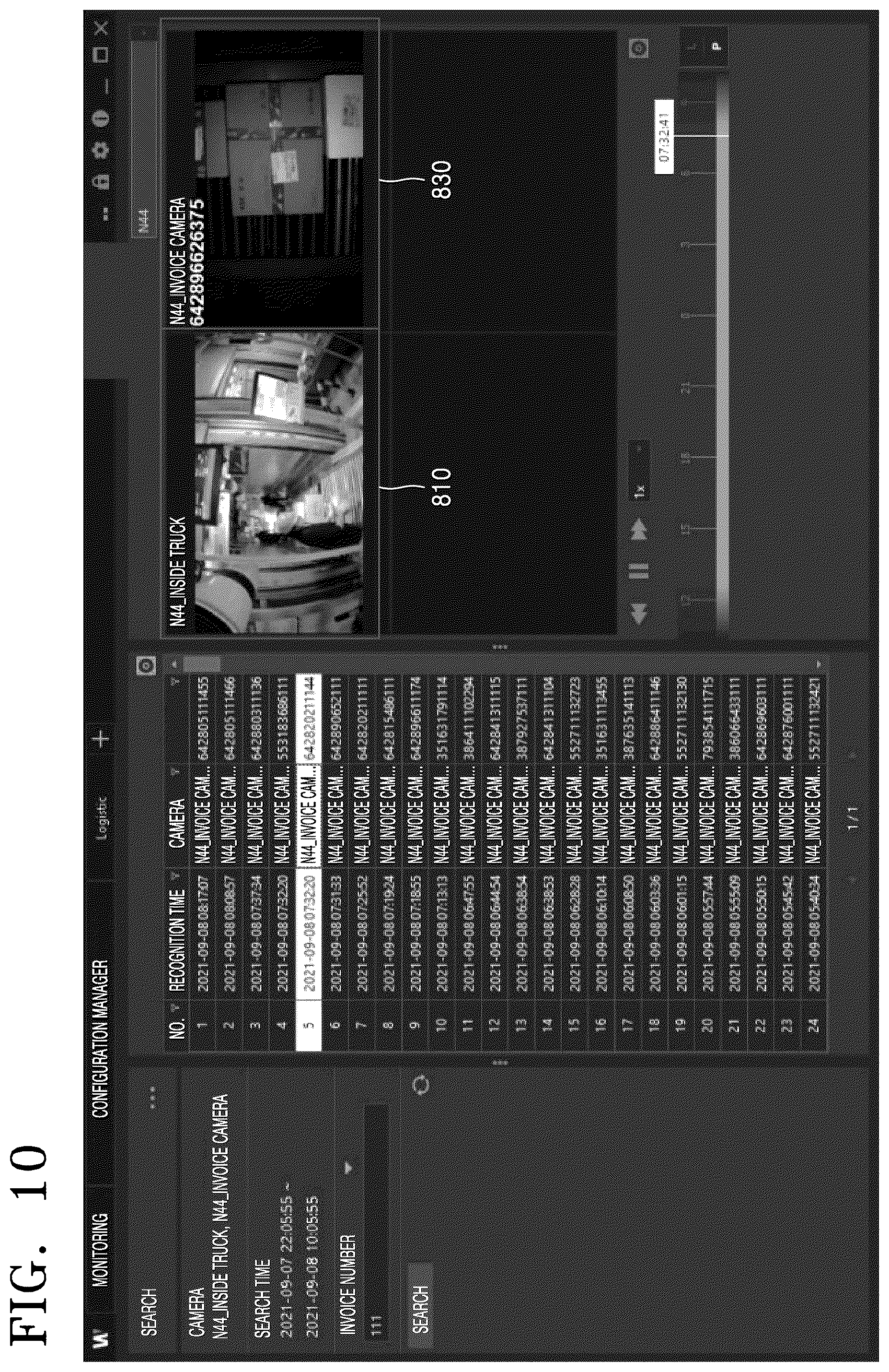 Patent US12147859 Figure 10 – Logistics control system and method by using camera
