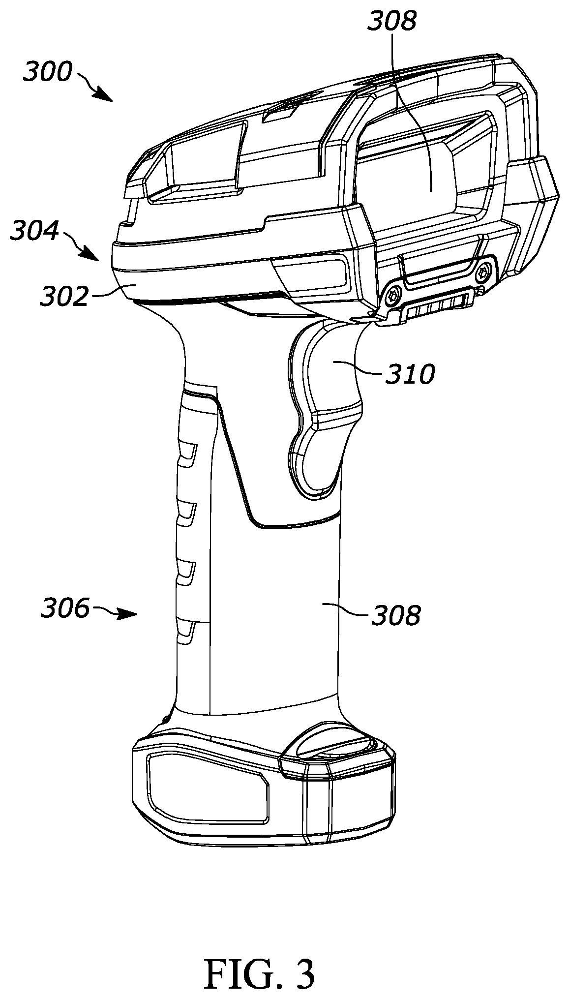 Patent US12147869 Figure 3 – Indicia readers with multiple imaging assemblies and dichroic mirrors