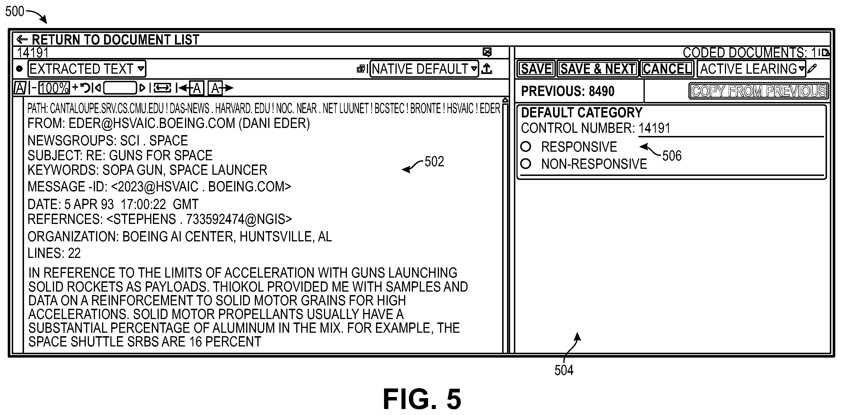 Patent US12147876 Figure 5 – Methods and systems for facilitating stratified elusion and recall
