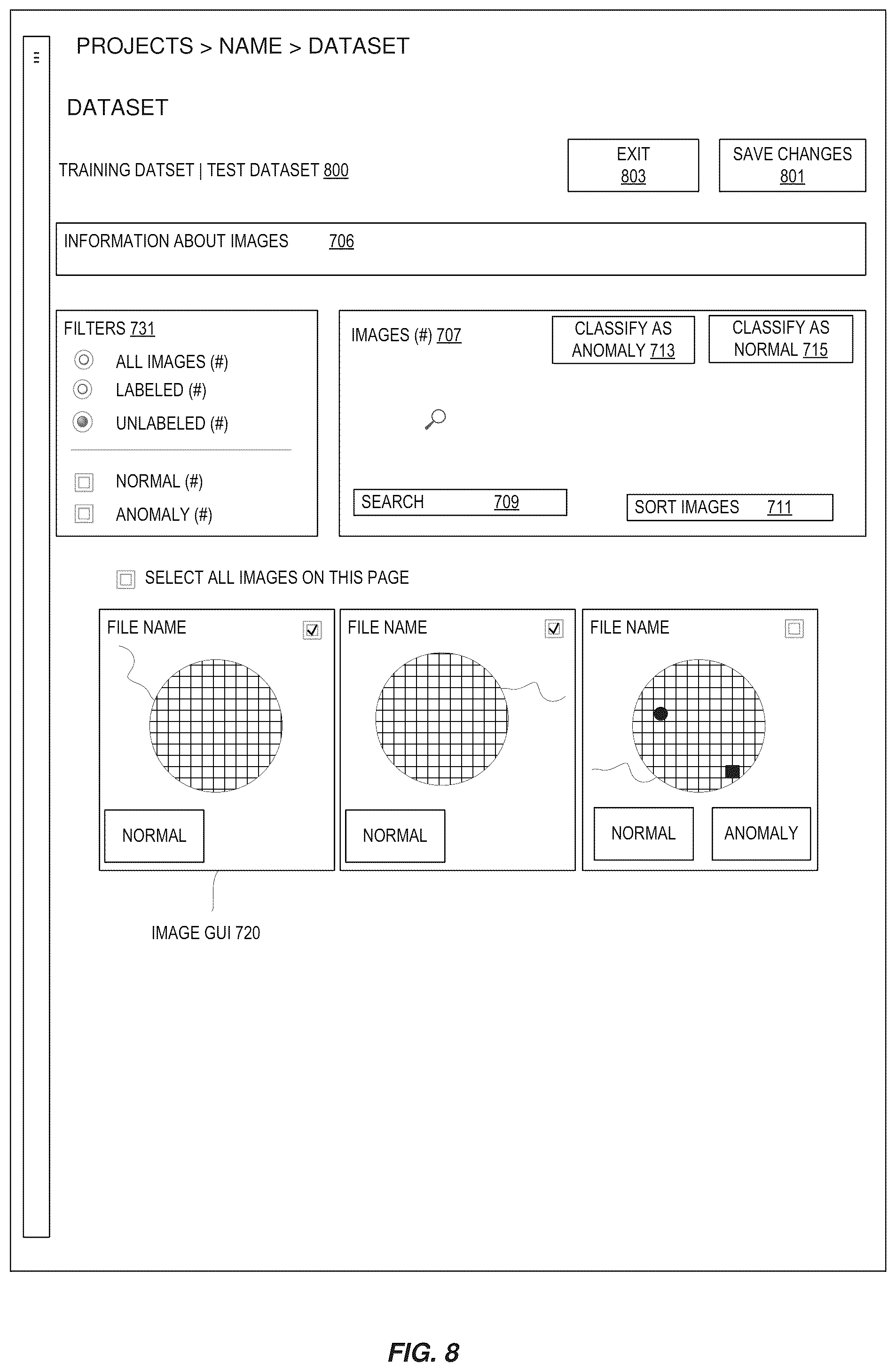 Patent US12147878 Figure 8 – Feedback-based training for anomaly detection