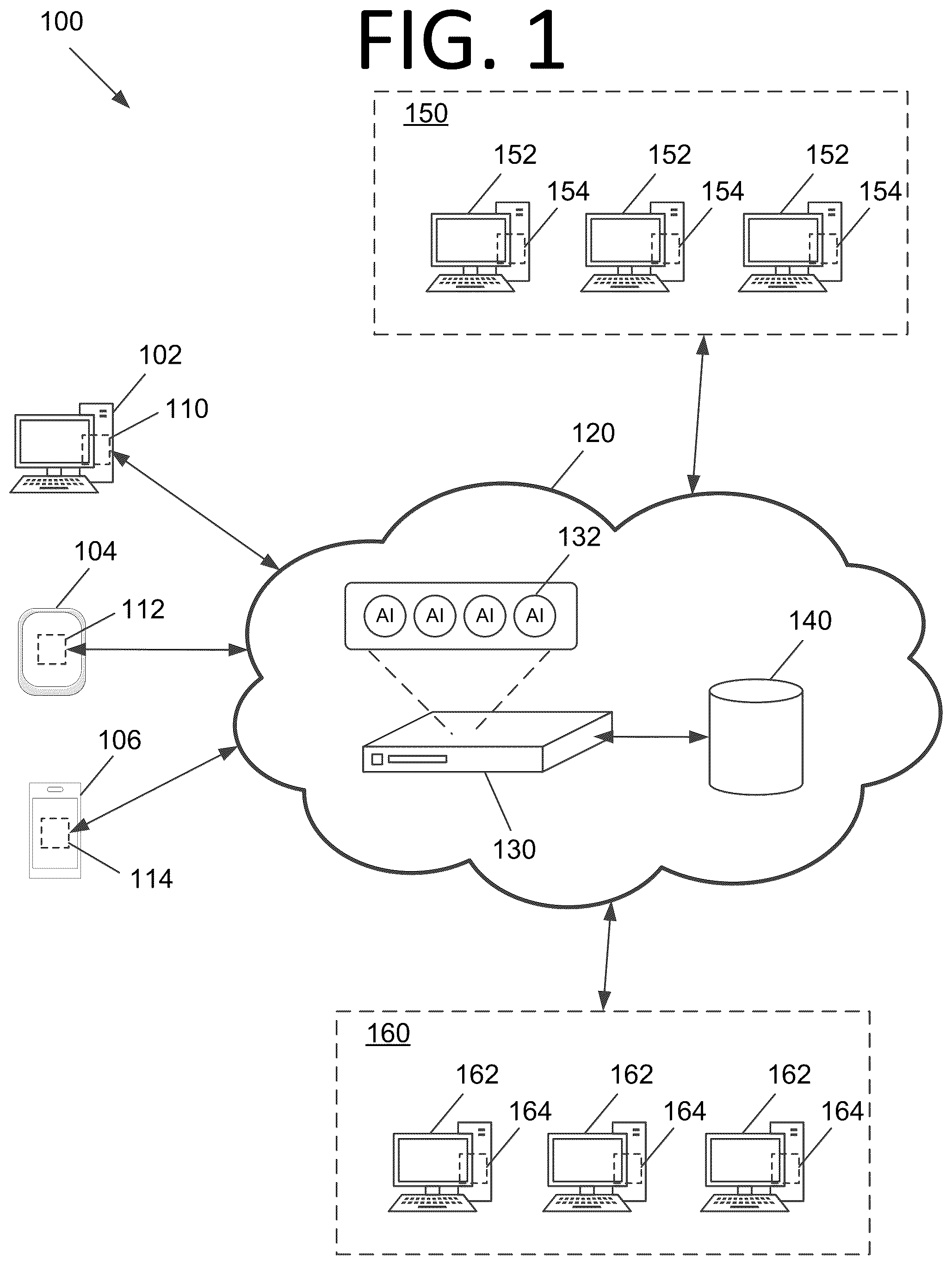 Patent US12147881 — Target-based schema identification and semantic mapping for robotic process automation — Figure 1