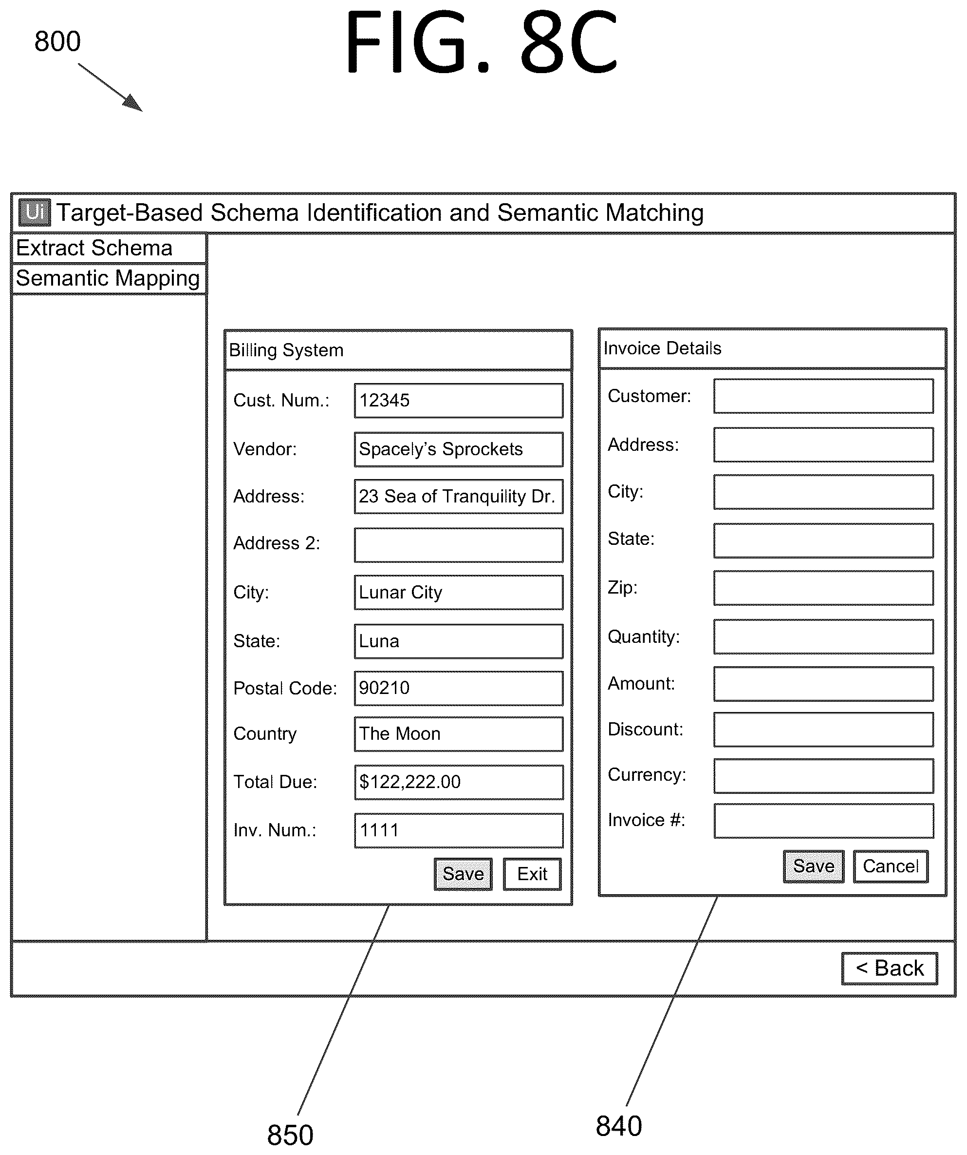 Patent US12147881 Figure 11 – Target-based schema identification and semantic mapping for robotic process automation