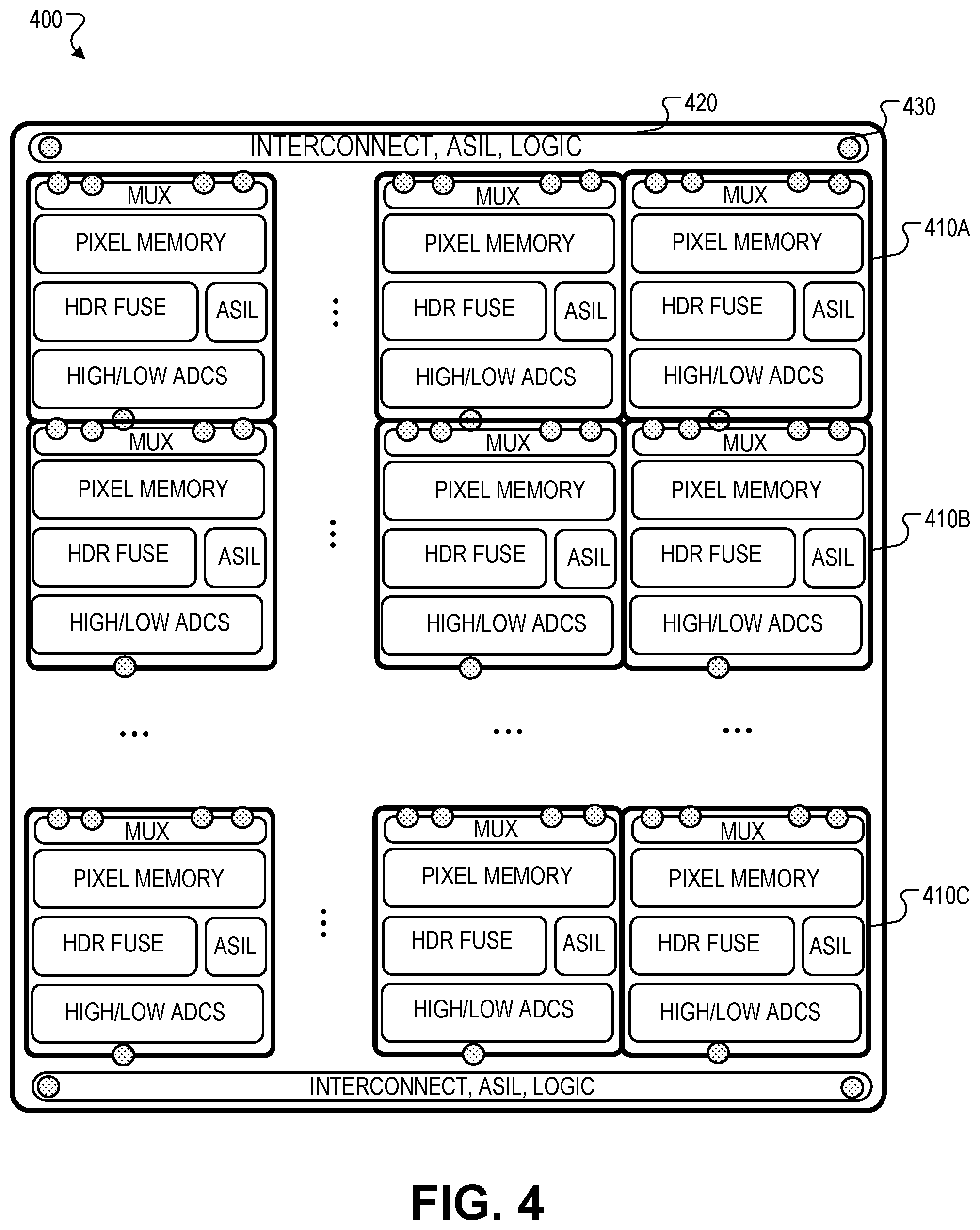 Patent US12147891 Figure 4 – High bandwidth camera data transmission