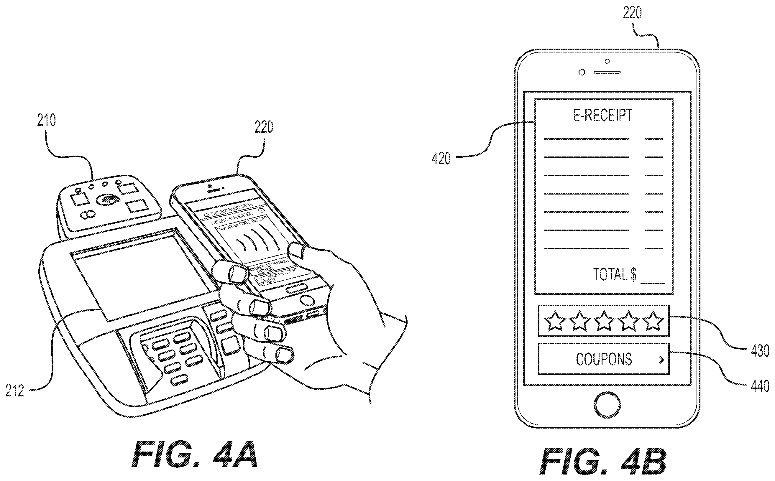 Patent US12147951 Figure 4 – Systems and methods for second tap e-receipt option for NFC-enabled payment vehicles
