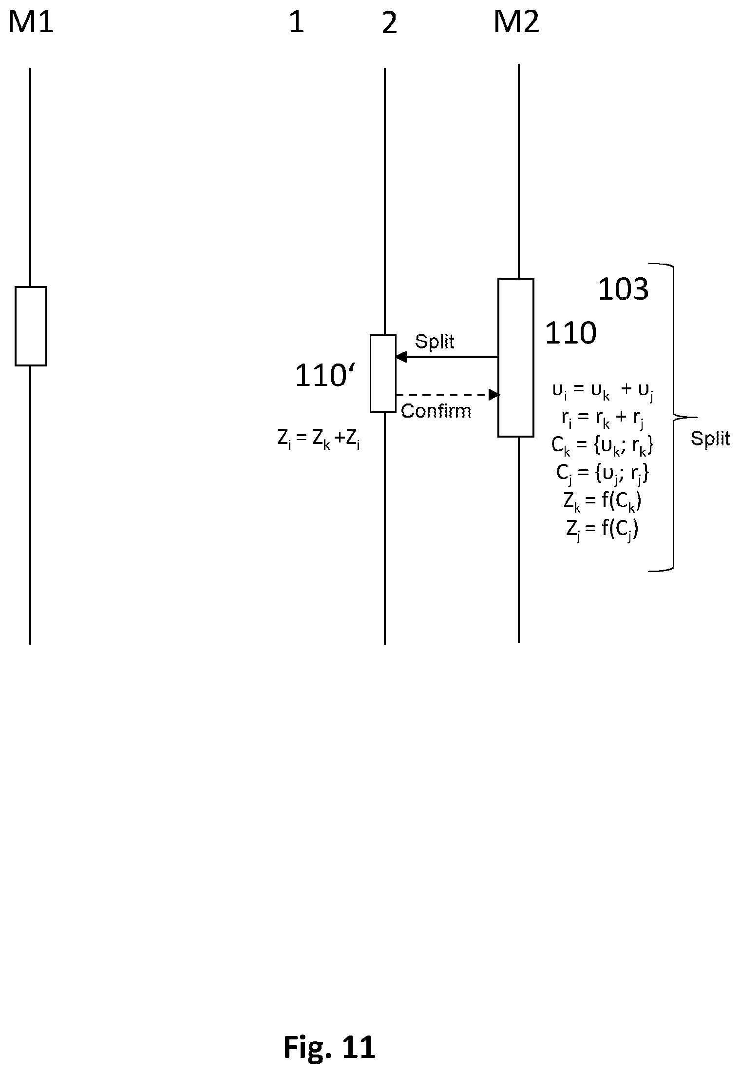 Patent US12147952 Figure 11 – Method, terminal, monitoring entity, and payment system for managing electronic coin datasets
