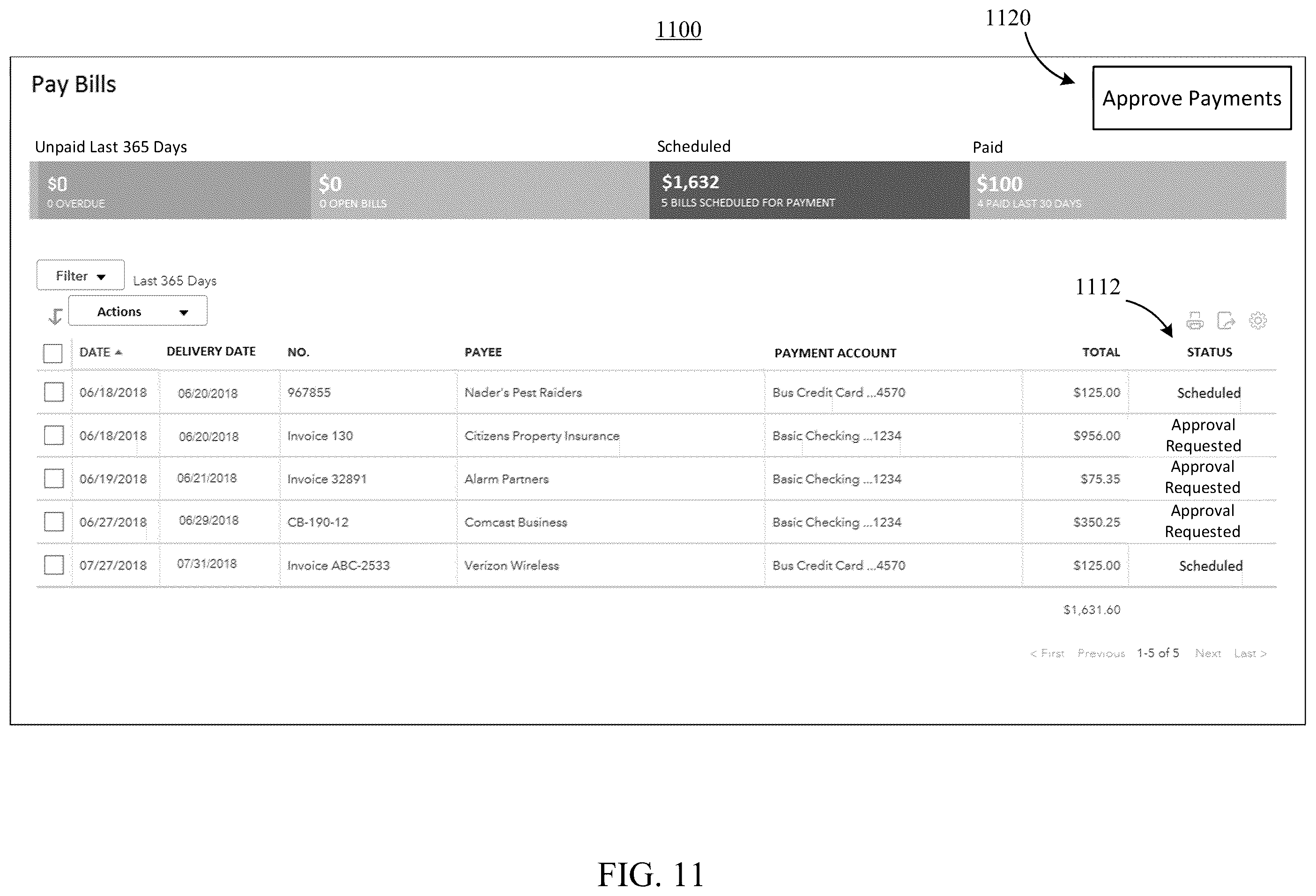 Patent US12147953 Figure 11 – Third-party payment interfaces