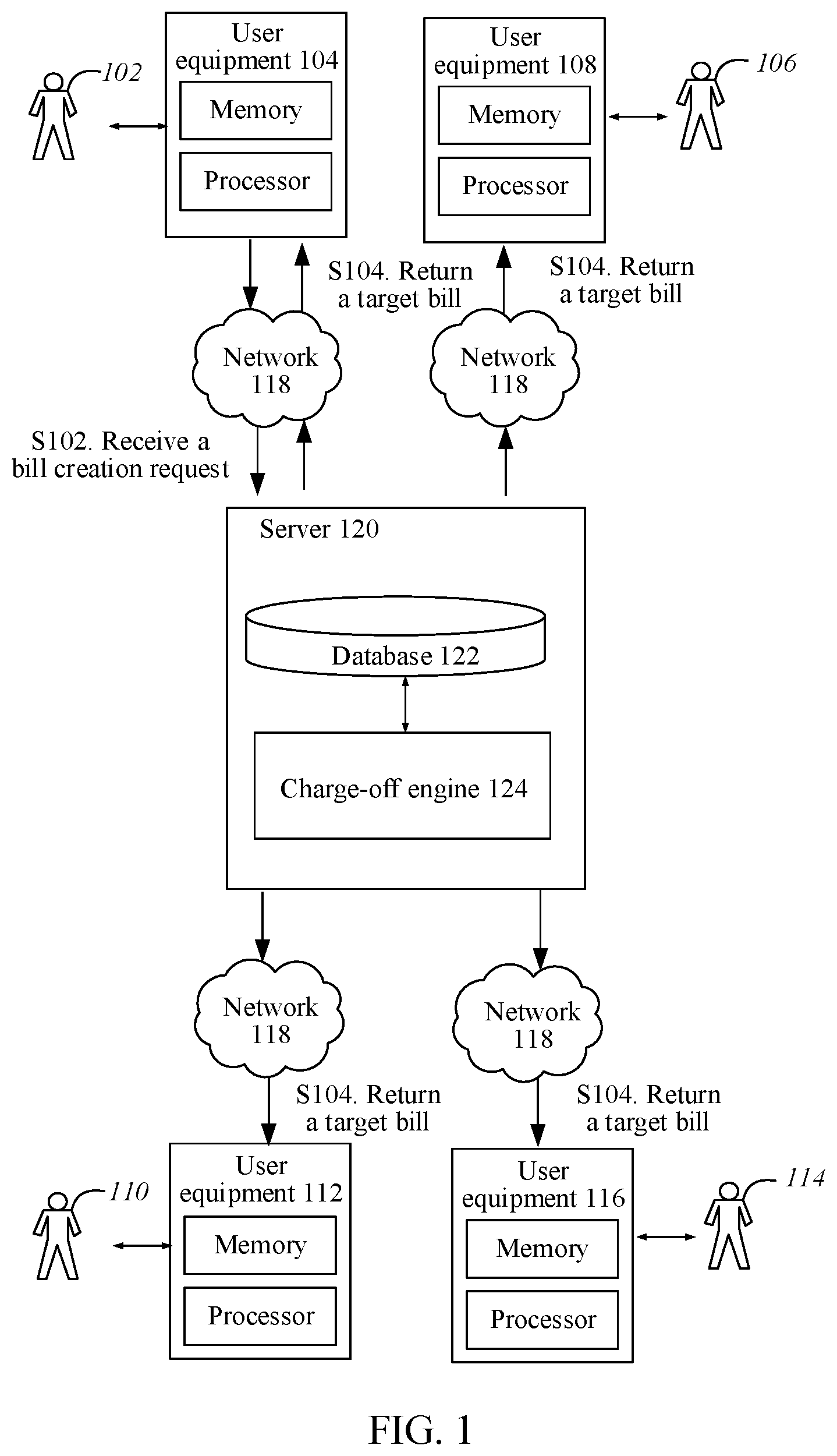 Patent US12147954 Figure 1 – Message exchange method and apparatus, storage medium, and electronic device