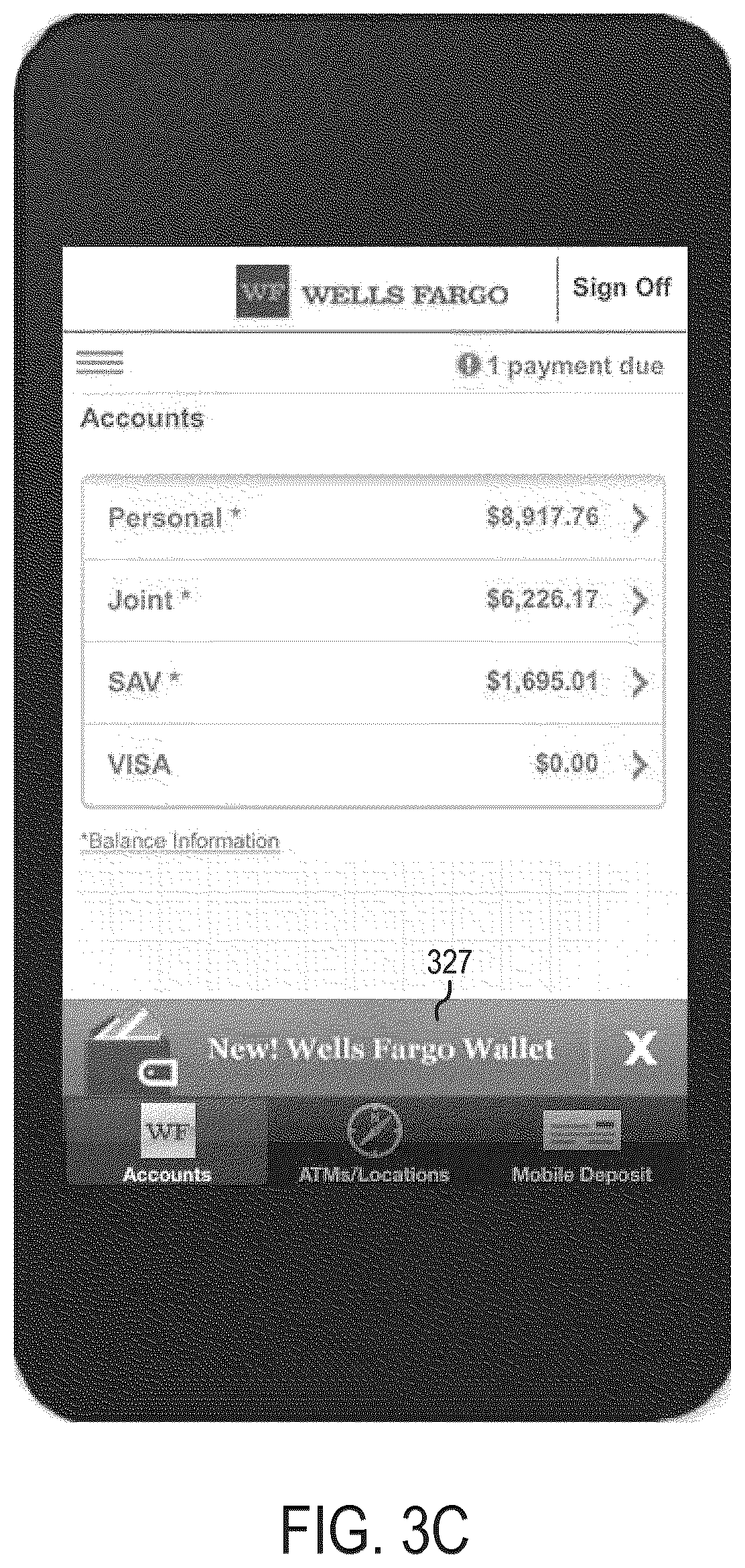 Patent US12147974 Figure 6 – Mobile wallet account balance systems and methods