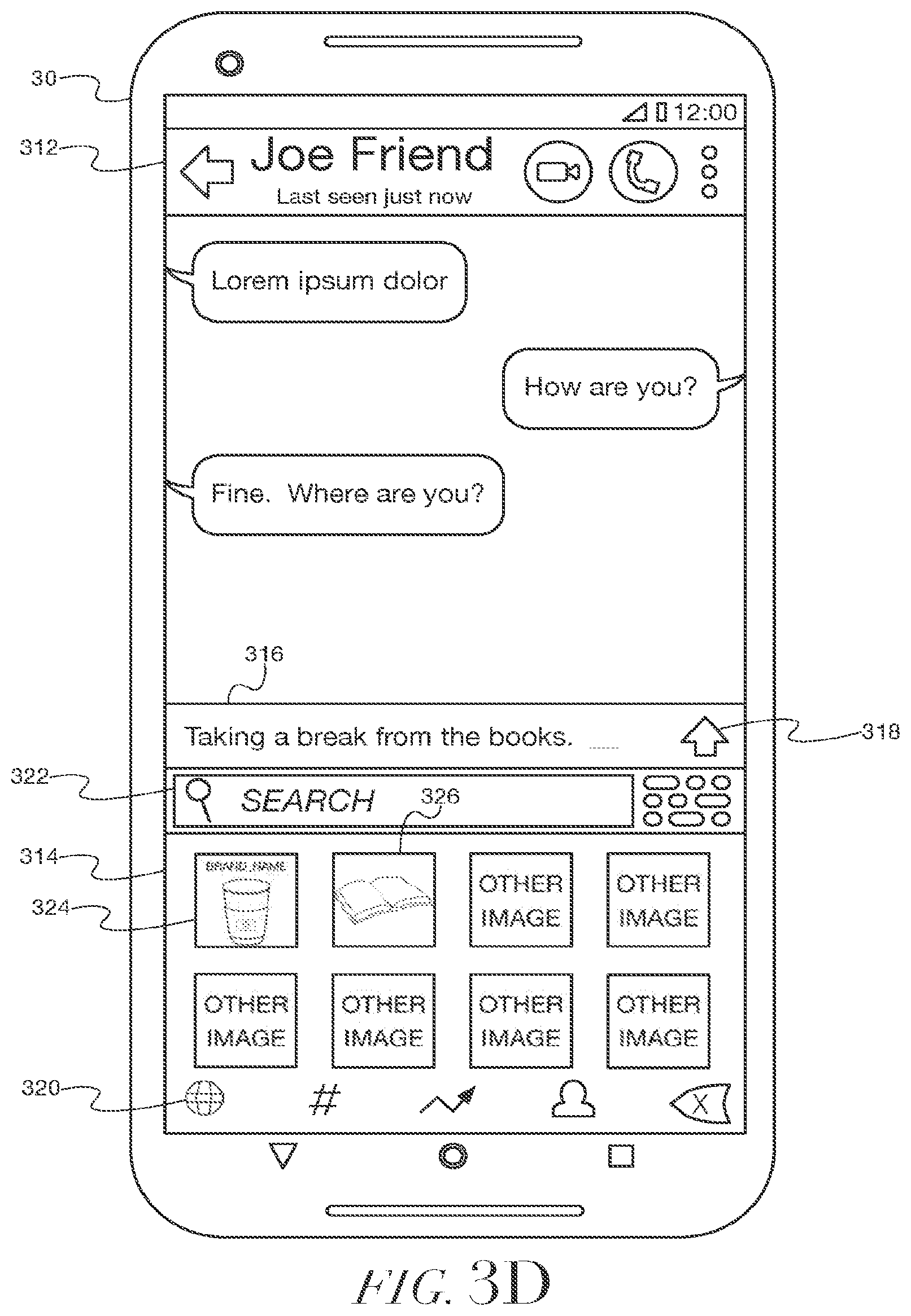 Patent US12147994 Figure 10 – Methods and systems for generating animated images for presentation by a dynamic keyboard interface