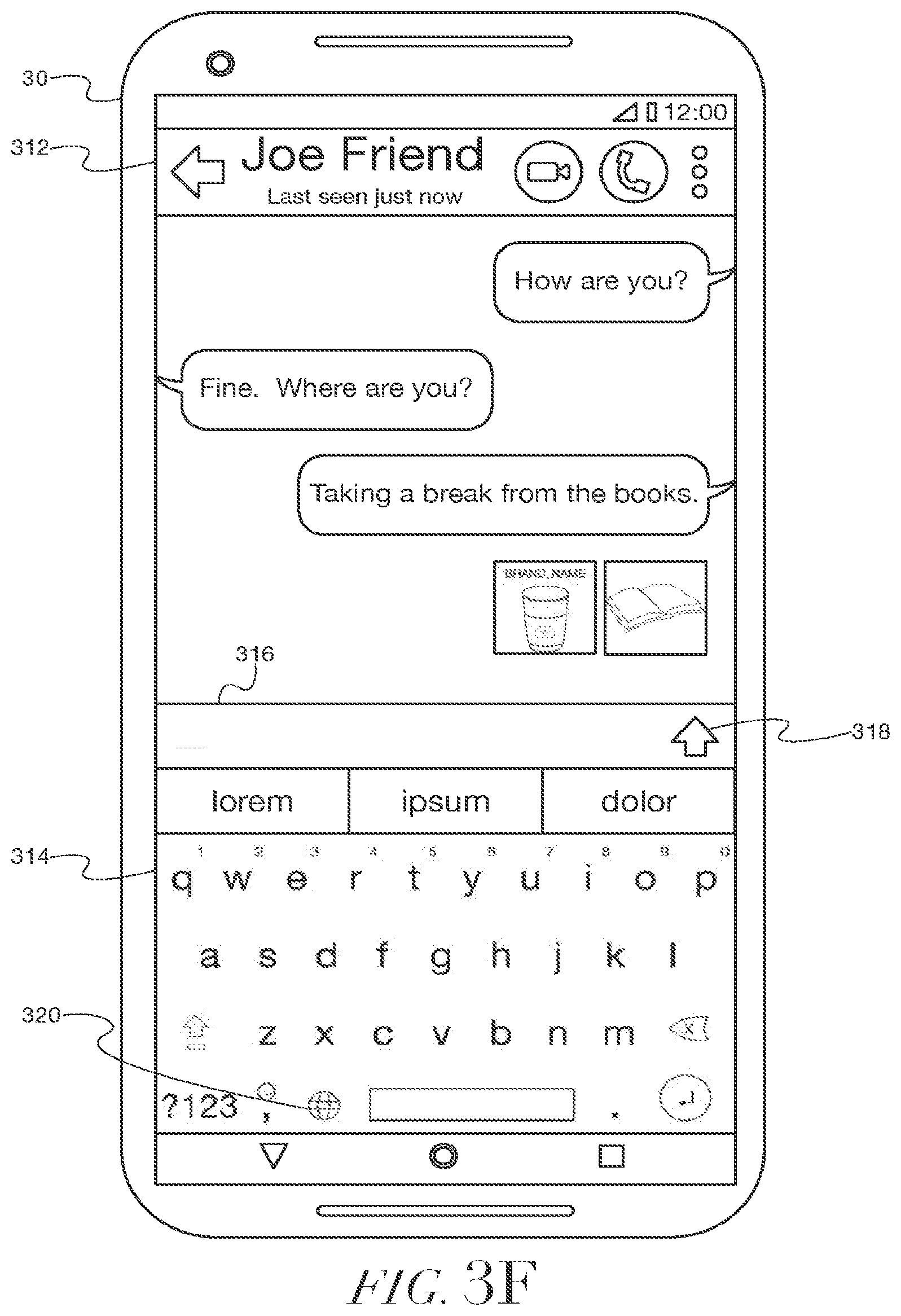 Patent US12147994 Figure 12 – Methods and systems for generating animated images for presentation by a dynamic keyboard interface