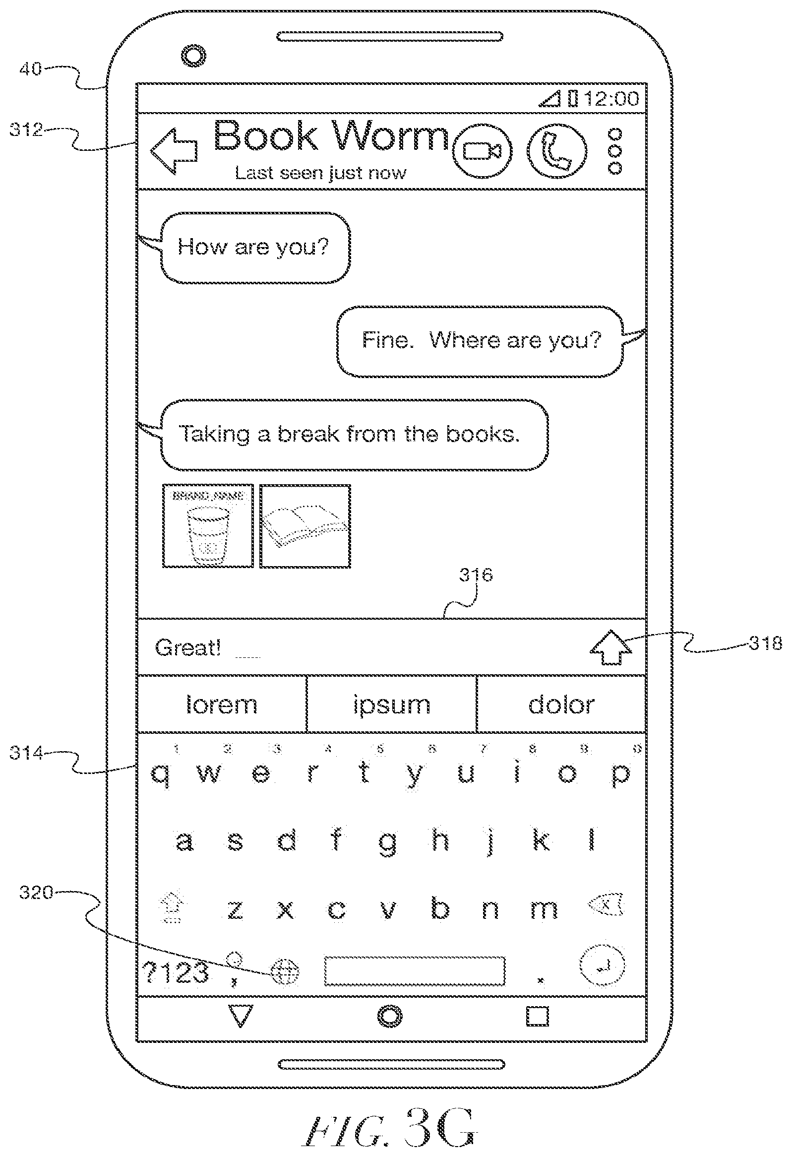 Patent US12147994 Figure 13 – Methods and systems for generating animated images for presentation by a dynamic keyboard interface