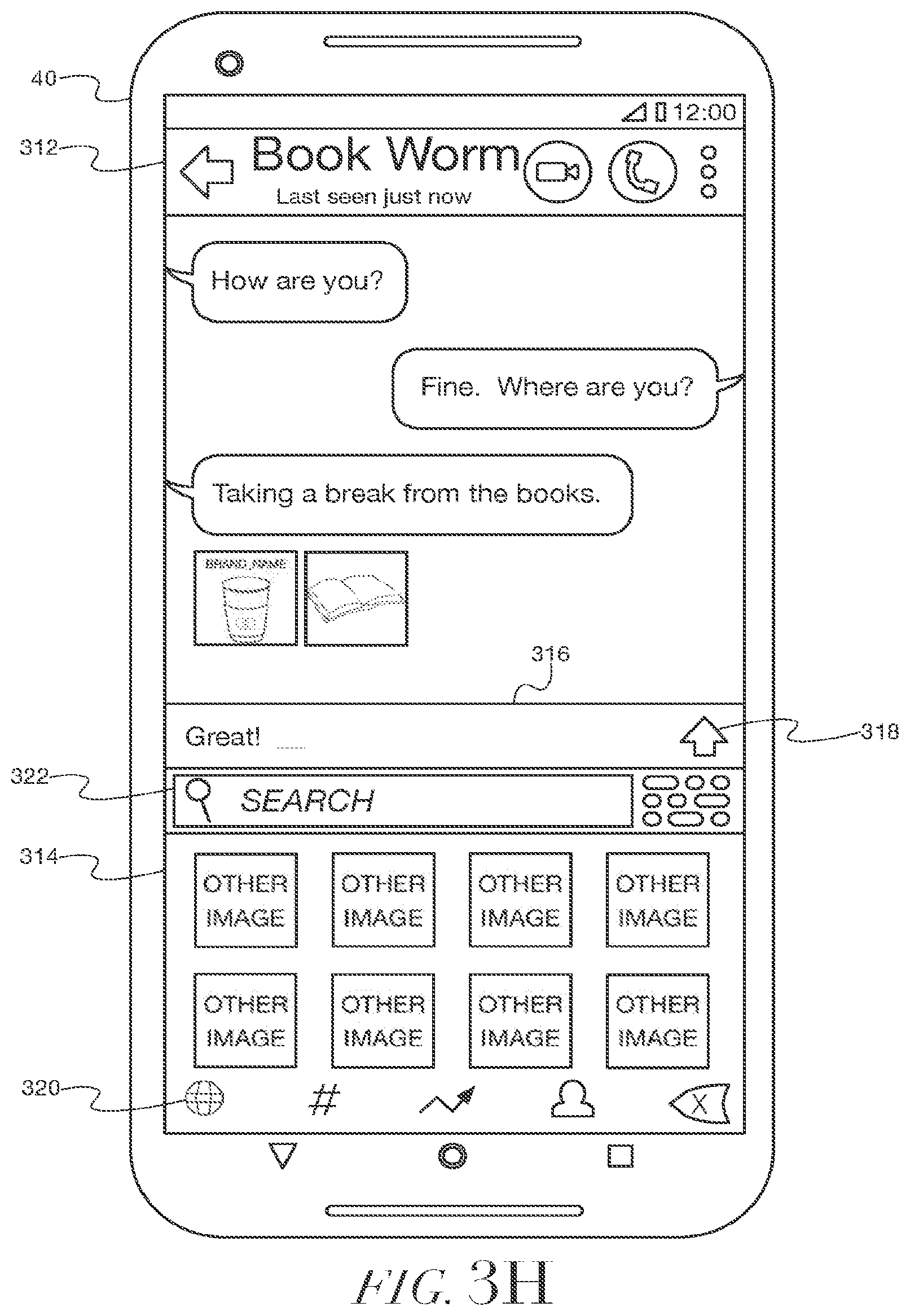 Patent US12147994 Figure 14 – Methods and systems for generating animated images for presentation by a dynamic keyboard interface