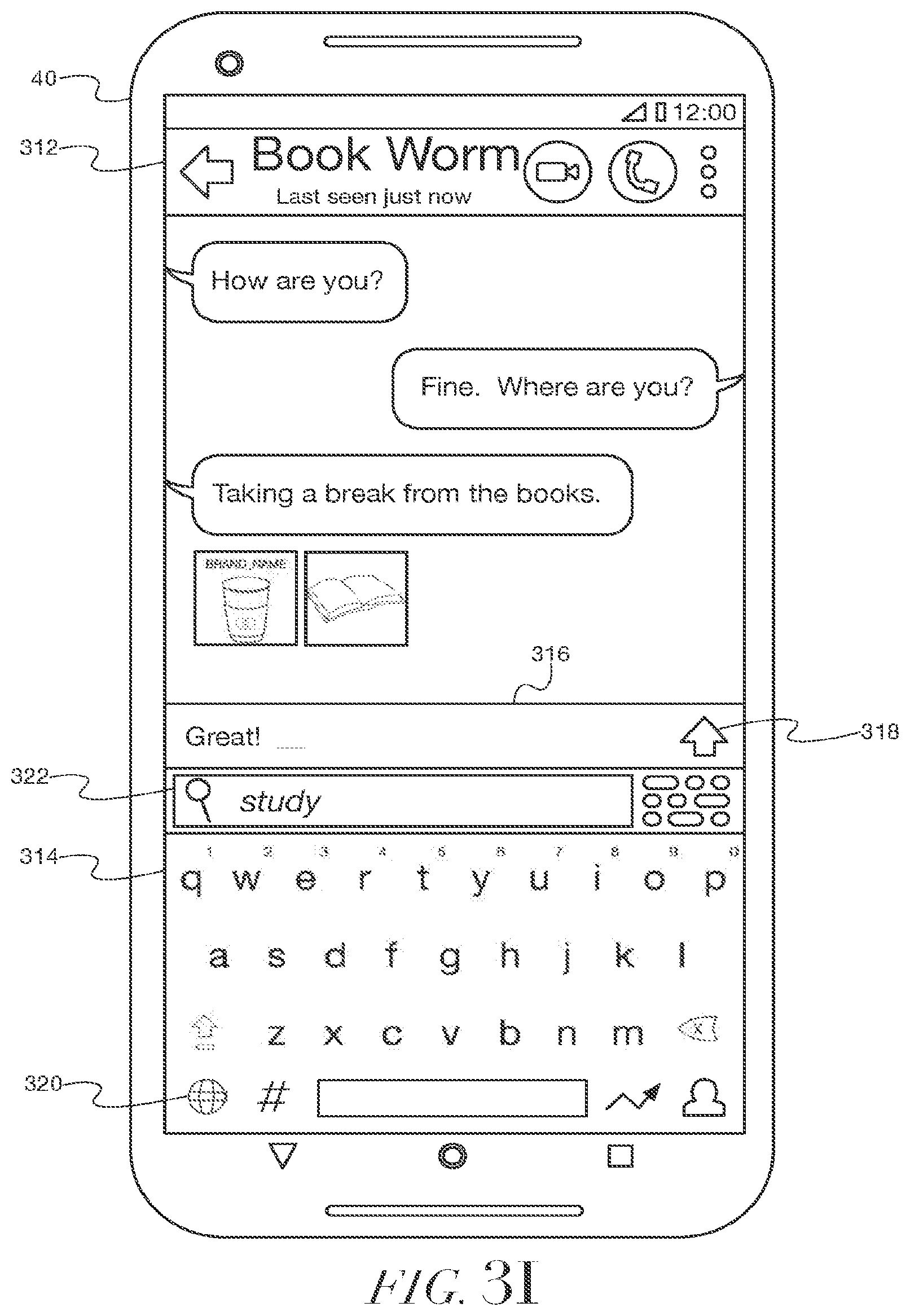 Patent US12147994 Figure 15 – Methods and systems for generating animated images for presentation by a dynamic keyboard interface