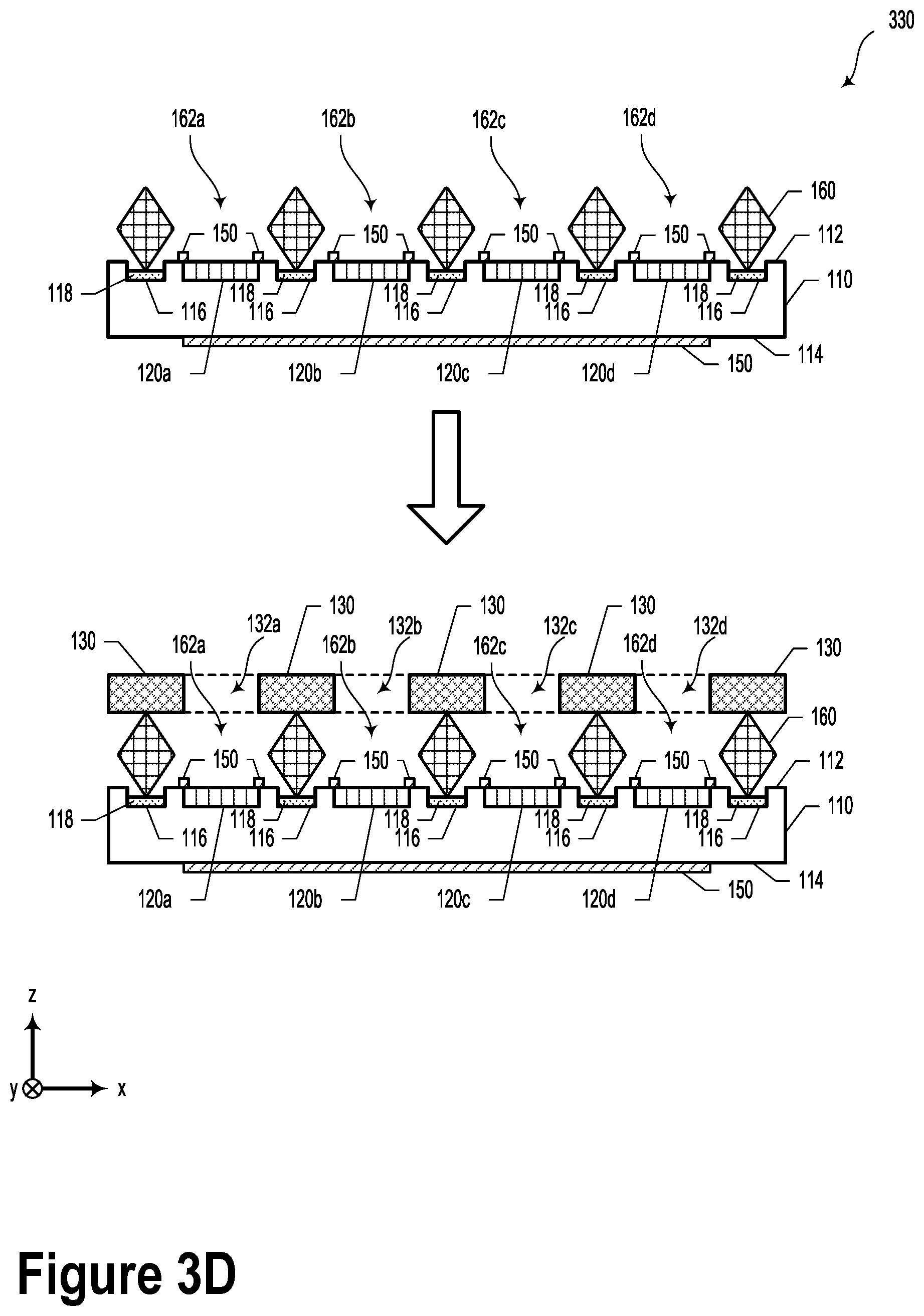 Patent US12155000 Figure 8 – Monolithic silicon photomultiplier array