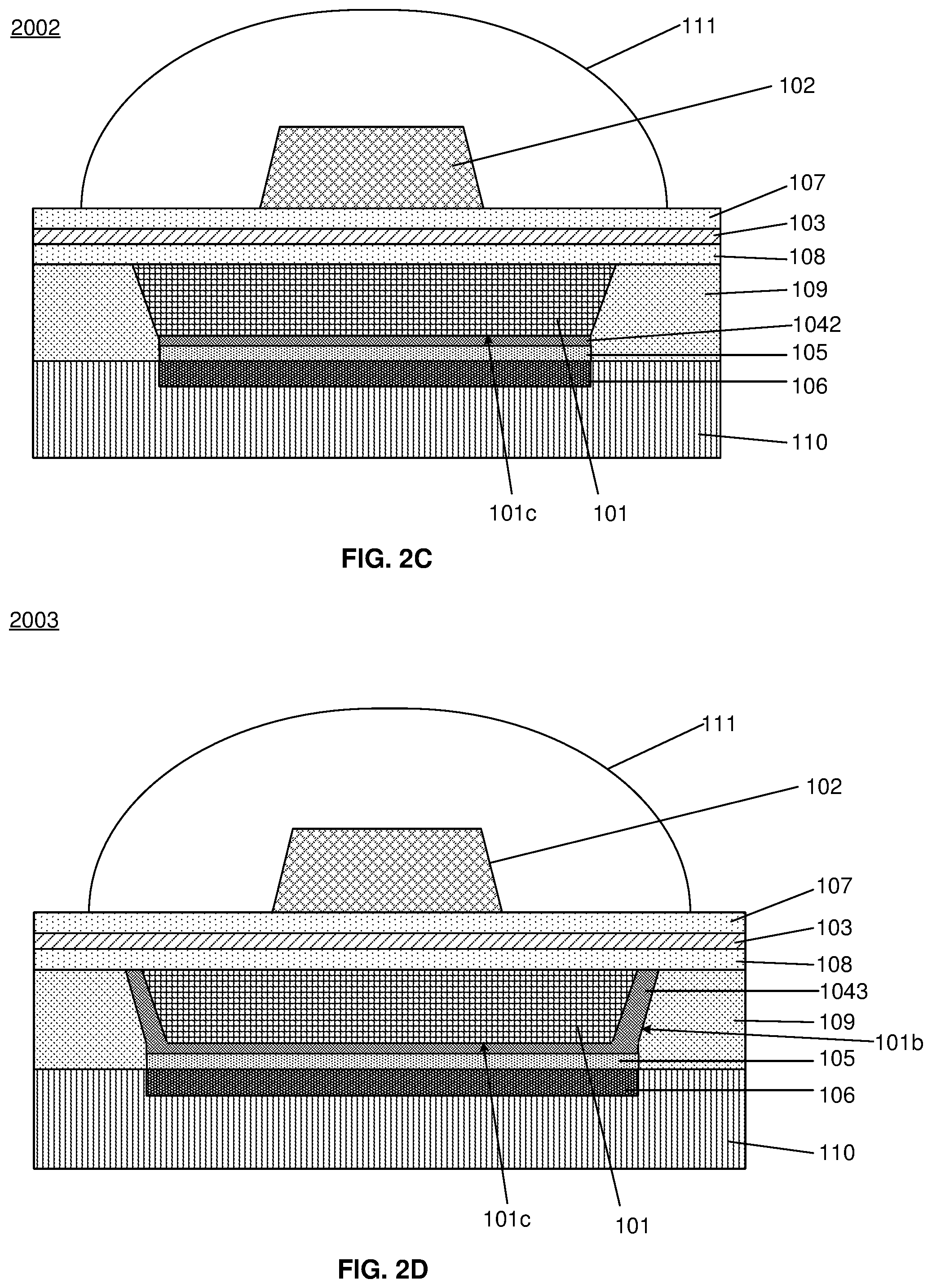 Patent US12155008 Figure 4 – Micro-LED structure and micro-LED chip including same