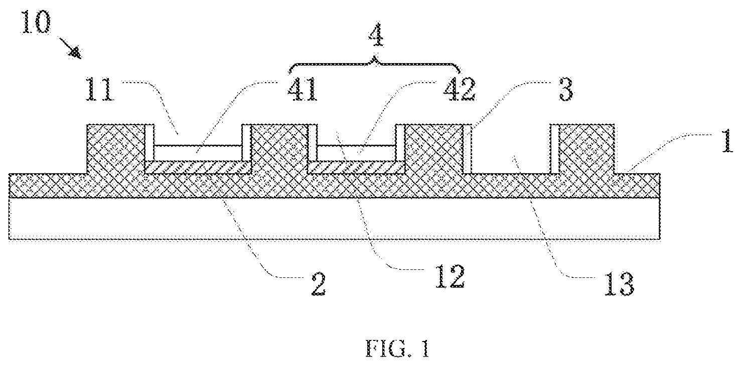 Patent US12155016 Figure 1 – Flexible color filter and manufacturing method thereof, full-color micro light-emitting diode device