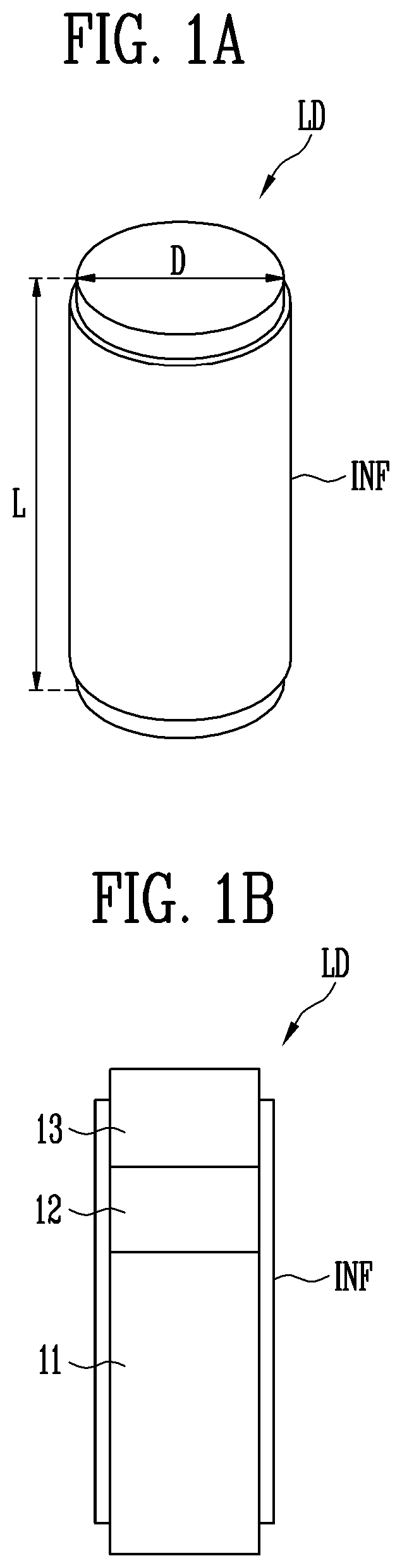 Patent US12155018 Figure 1 – Light-emitting device and display device including rod shaped light emitting elements and color conversion elements