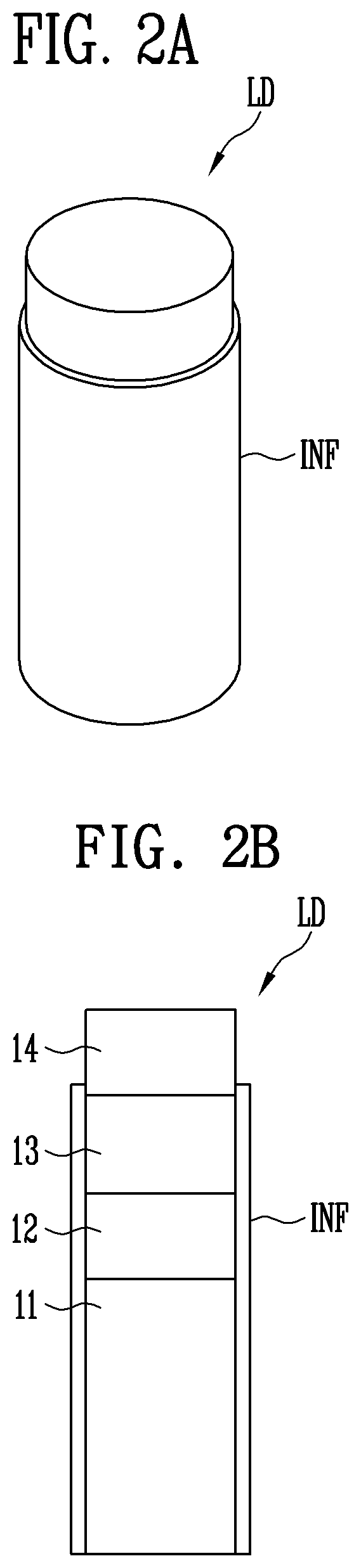 Patent US12155018 Figure 2 – Light-emitting device and display device including rod shaped light emitting elements and color conversion elements
