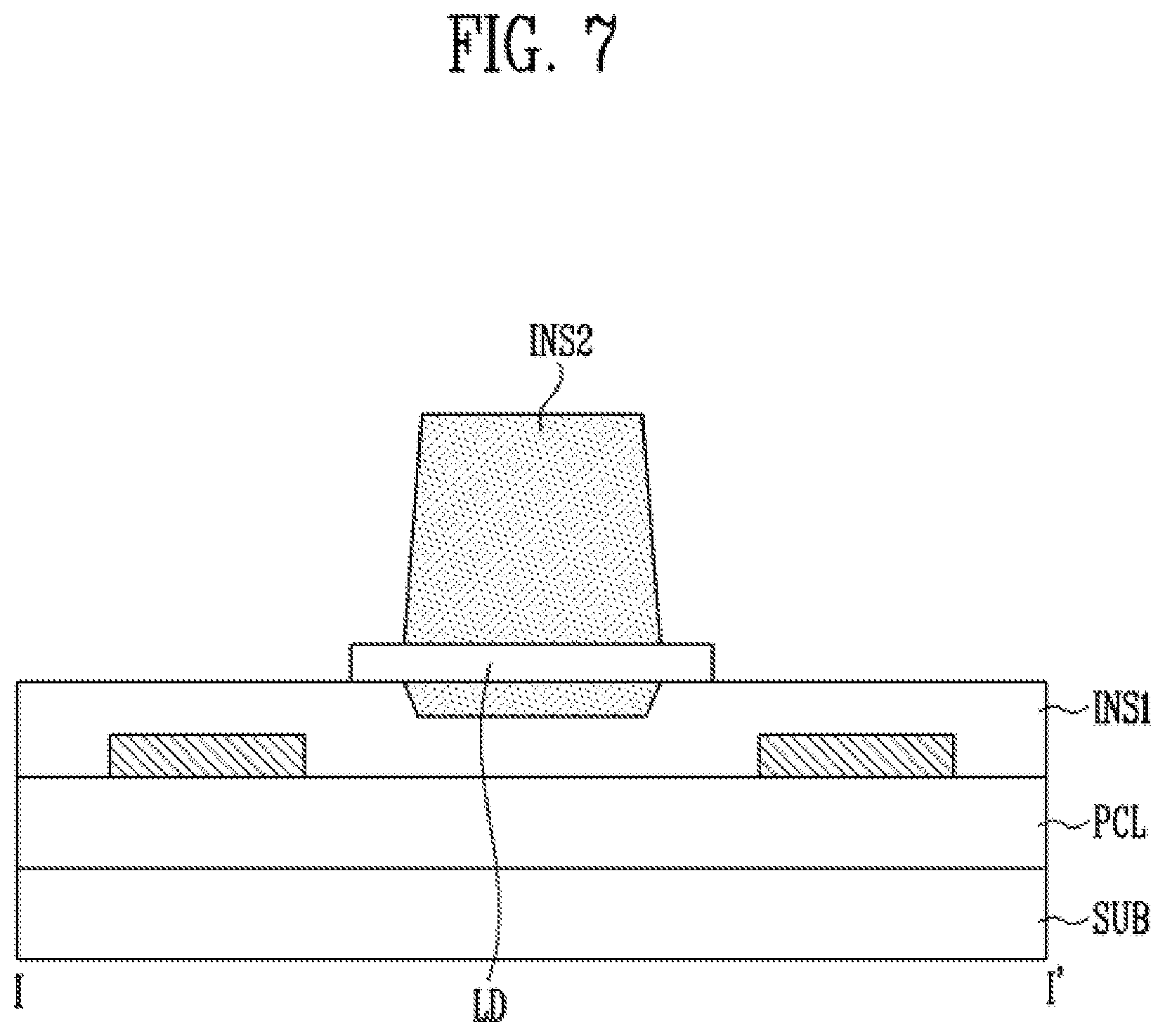 Patent US12155021 Figure 7 – Pixel, method of manufacturing the same, and display device including the same
