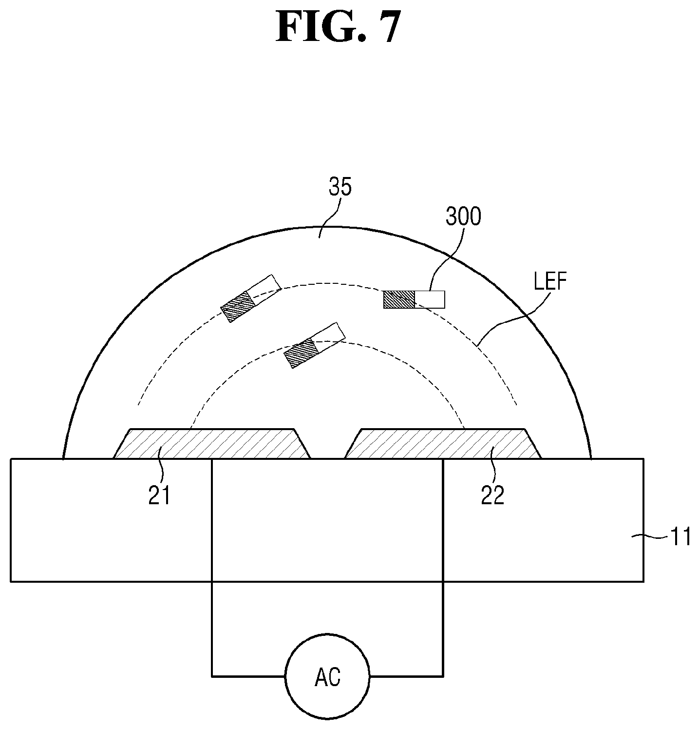 Patent US12155022 Figure 7 – Display device and method for manufacturing display device