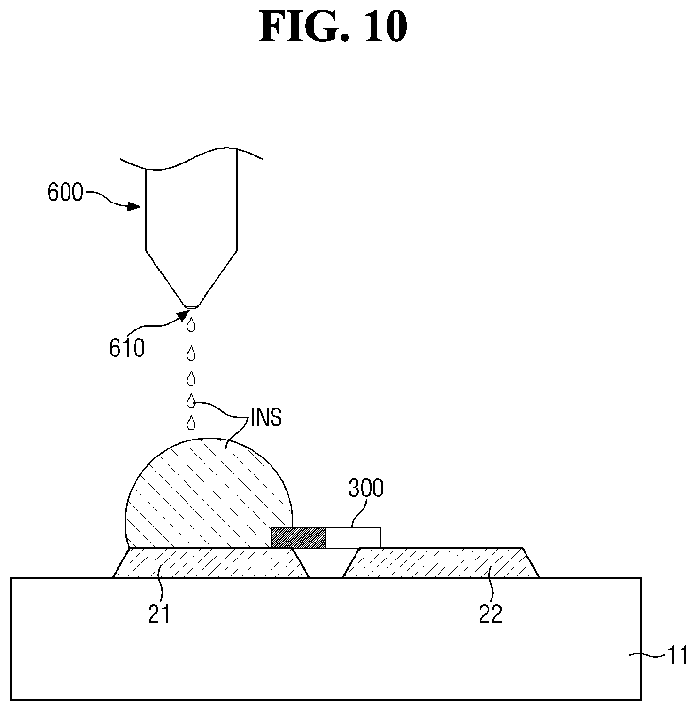 Patent US12155022 Figure 10 – Display device and method for manufacturing display device