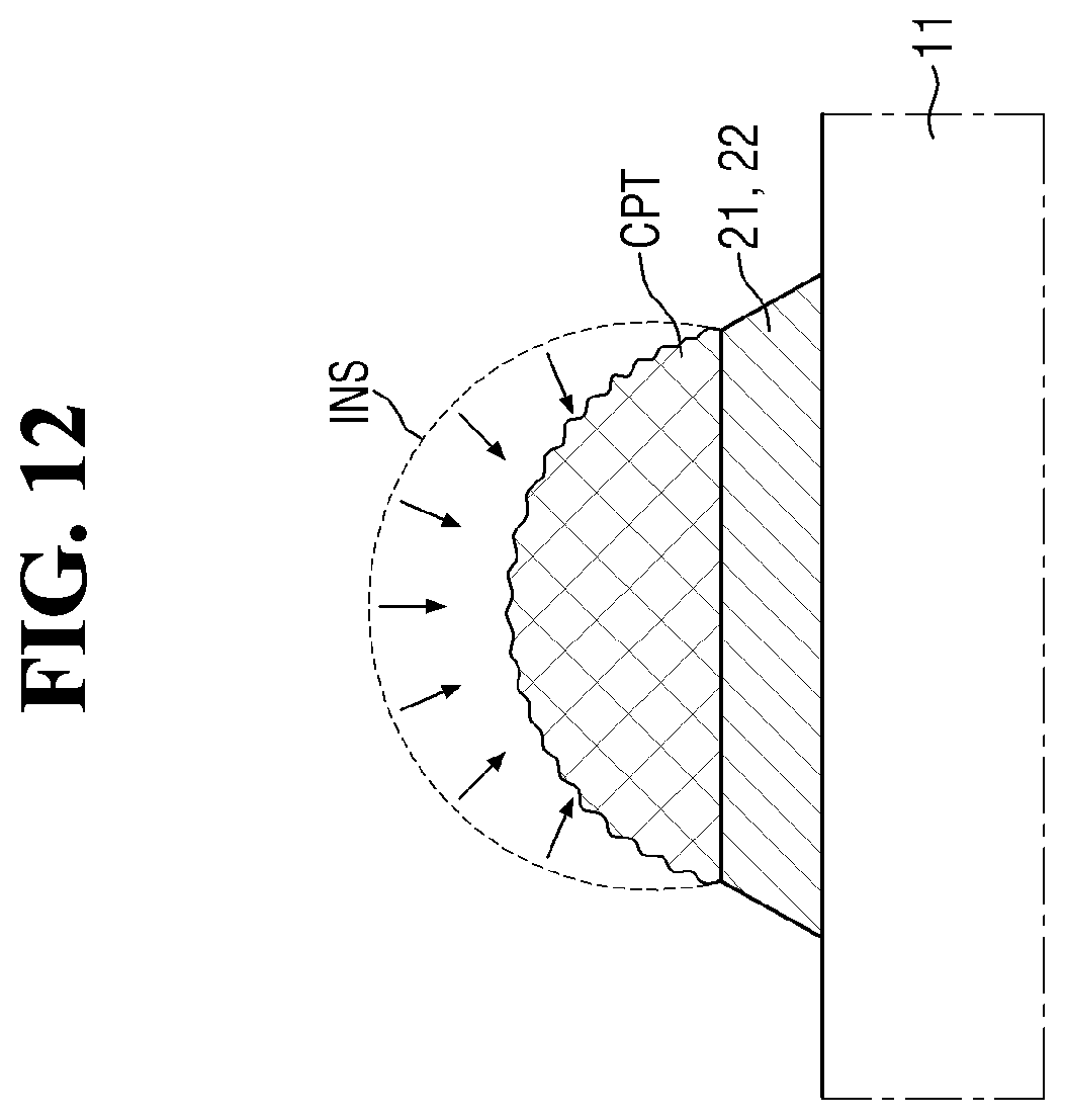 Patent US12155022 Figure 12 – Display device and method for manufacturing display device