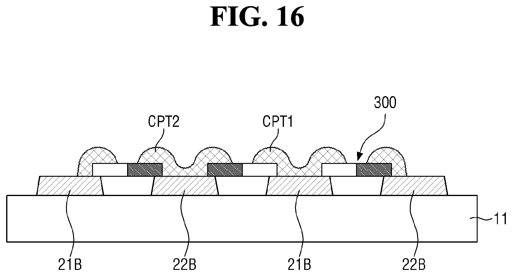 Patent US12155022 Figure 16 – Display device and method for manufacturing display device