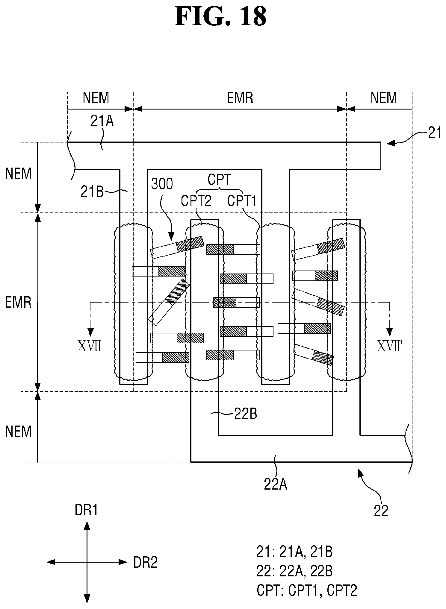 Patent US12155022 Figure 18 – Display device and method for manufacturing display device