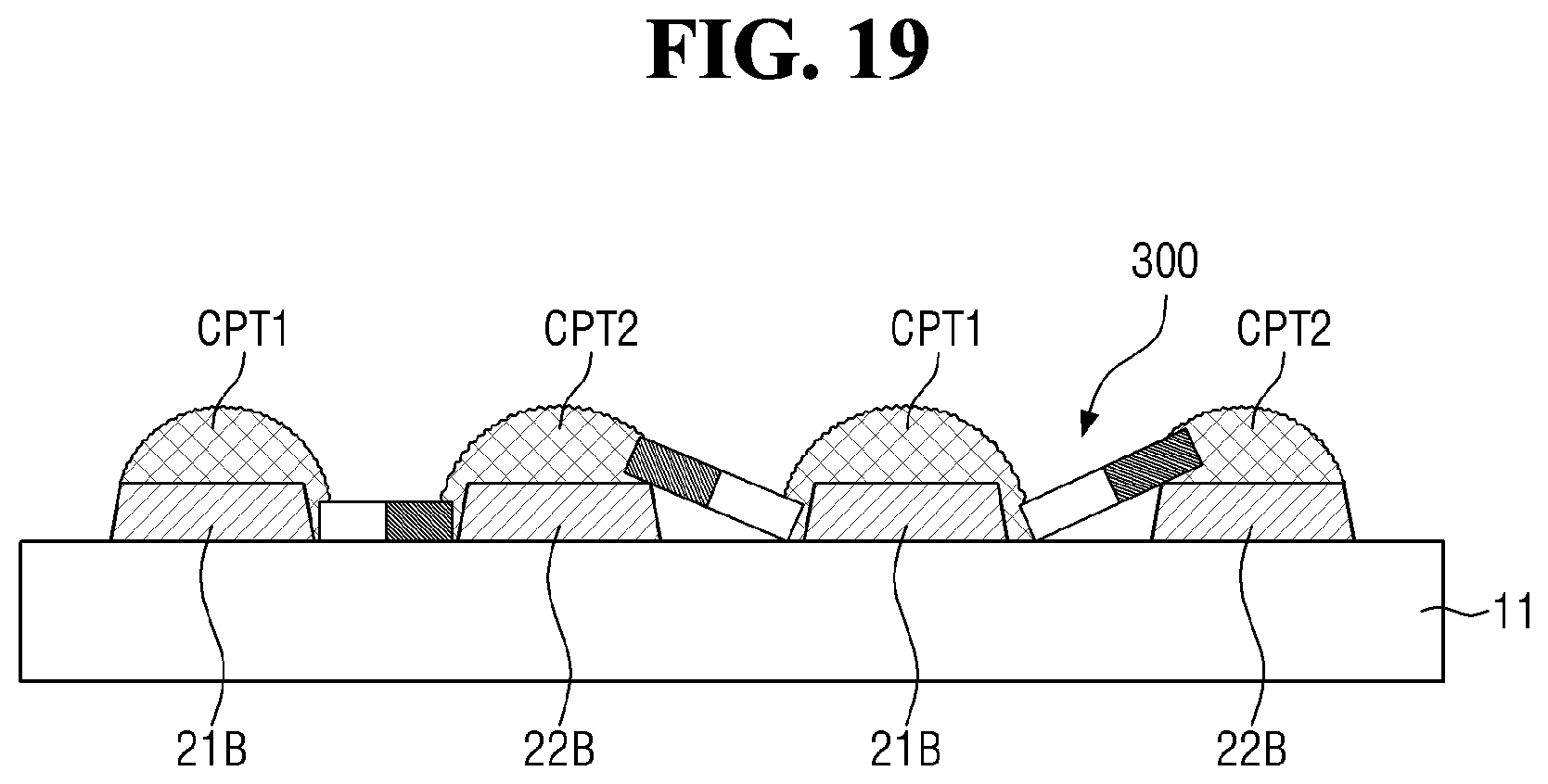 Patent US12155022 Figure 19 – Display device and method for manufacturing display device