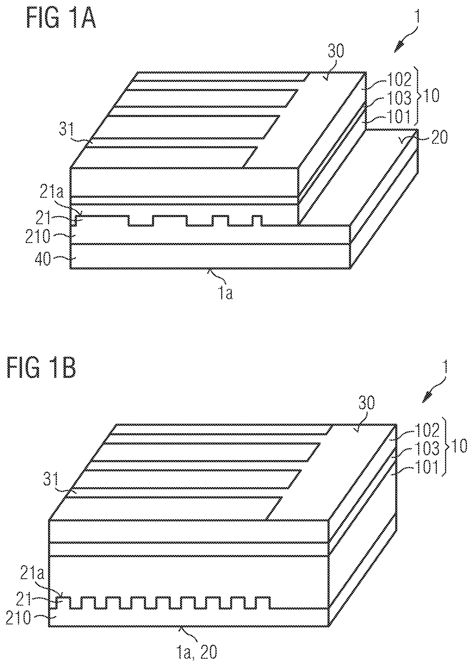 Patent US12155023 Figure 1 – Optoelectronic semiconductor chip